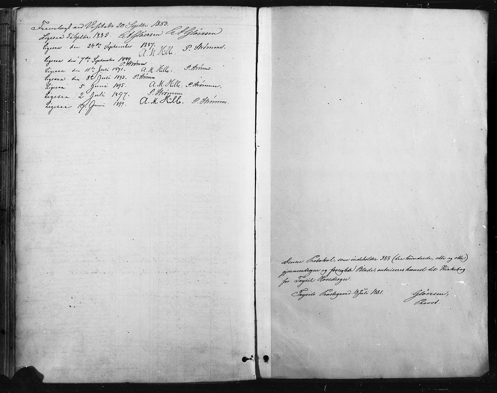 Trysil prestekontor, SAH/PREST-046/H/Ha/Haa/L0009: Parish register (official) no. 9, 1881-1897