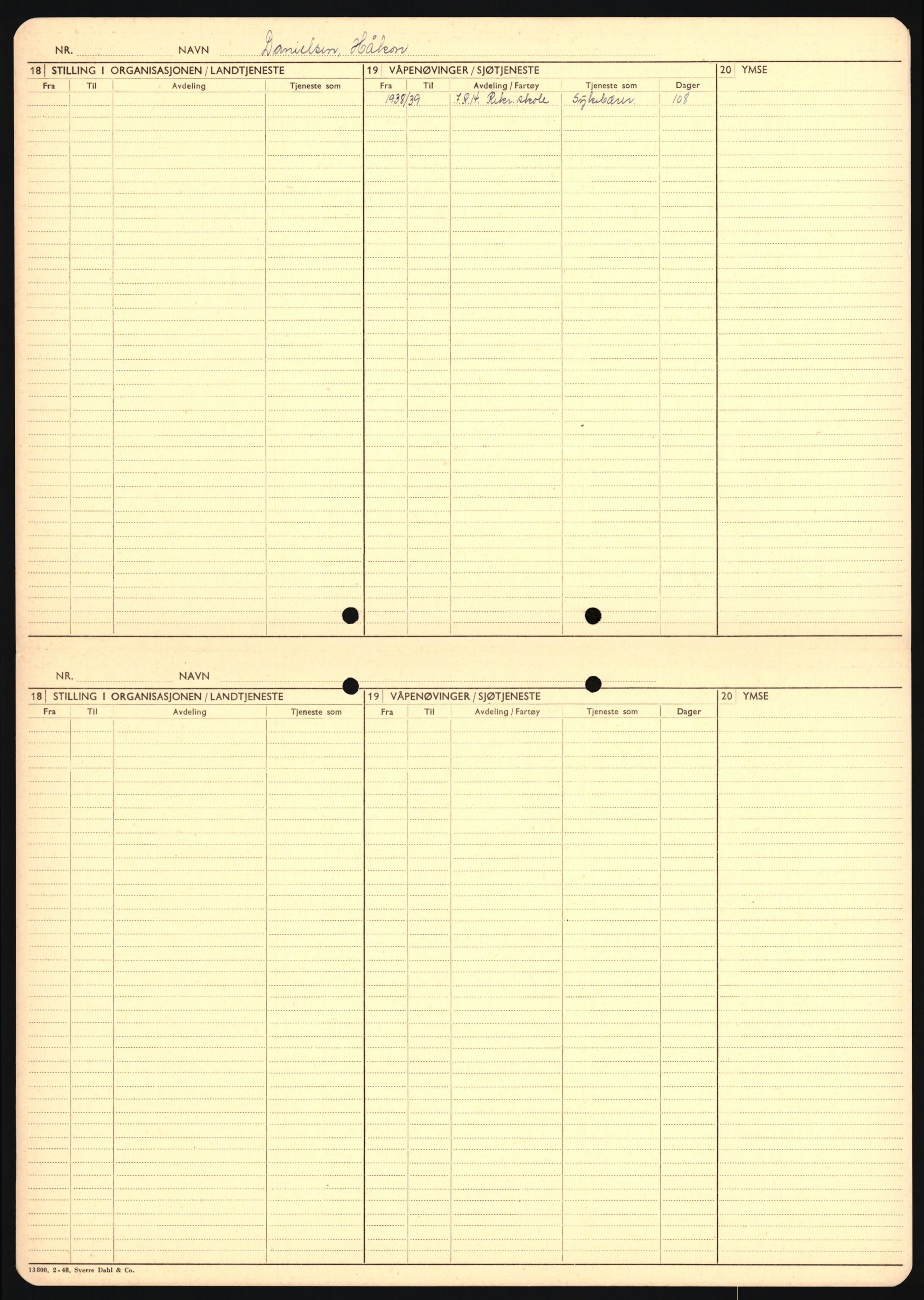 Forsvaret, Sør-Hålogaland landforsvar, AV/RA-RAFA-2552/P/Pa/L0303: Personellmapper for slettet personell, yrkesbefal og vernepliktig befal, født 1917-1920, 1936-1980, p. 34