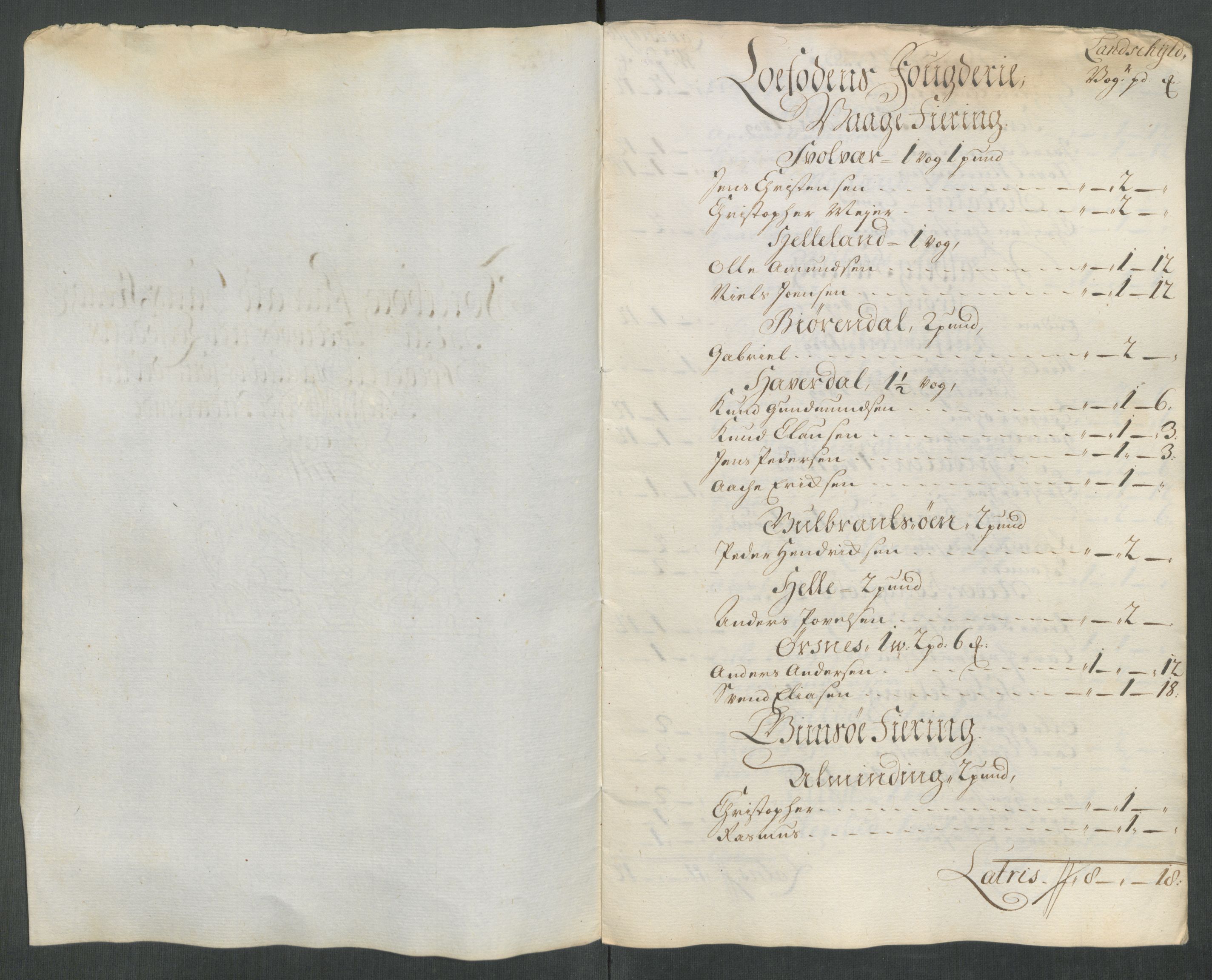 Rentekammeret inntil 1814, Reviderte regnskaper, Fogderegnskap, AV/RA-EA-4092/R67/L4682: Fogderegnskap Vesterålen, Andenes og Lofoten, 1716, p. 173