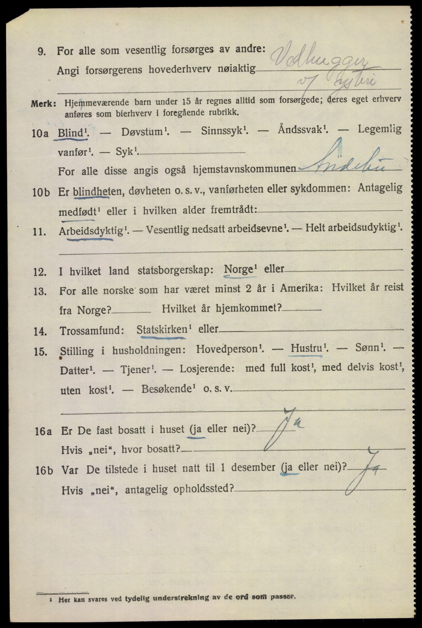 SAKO, 1920 census for Andebu, 1920, p. 2241