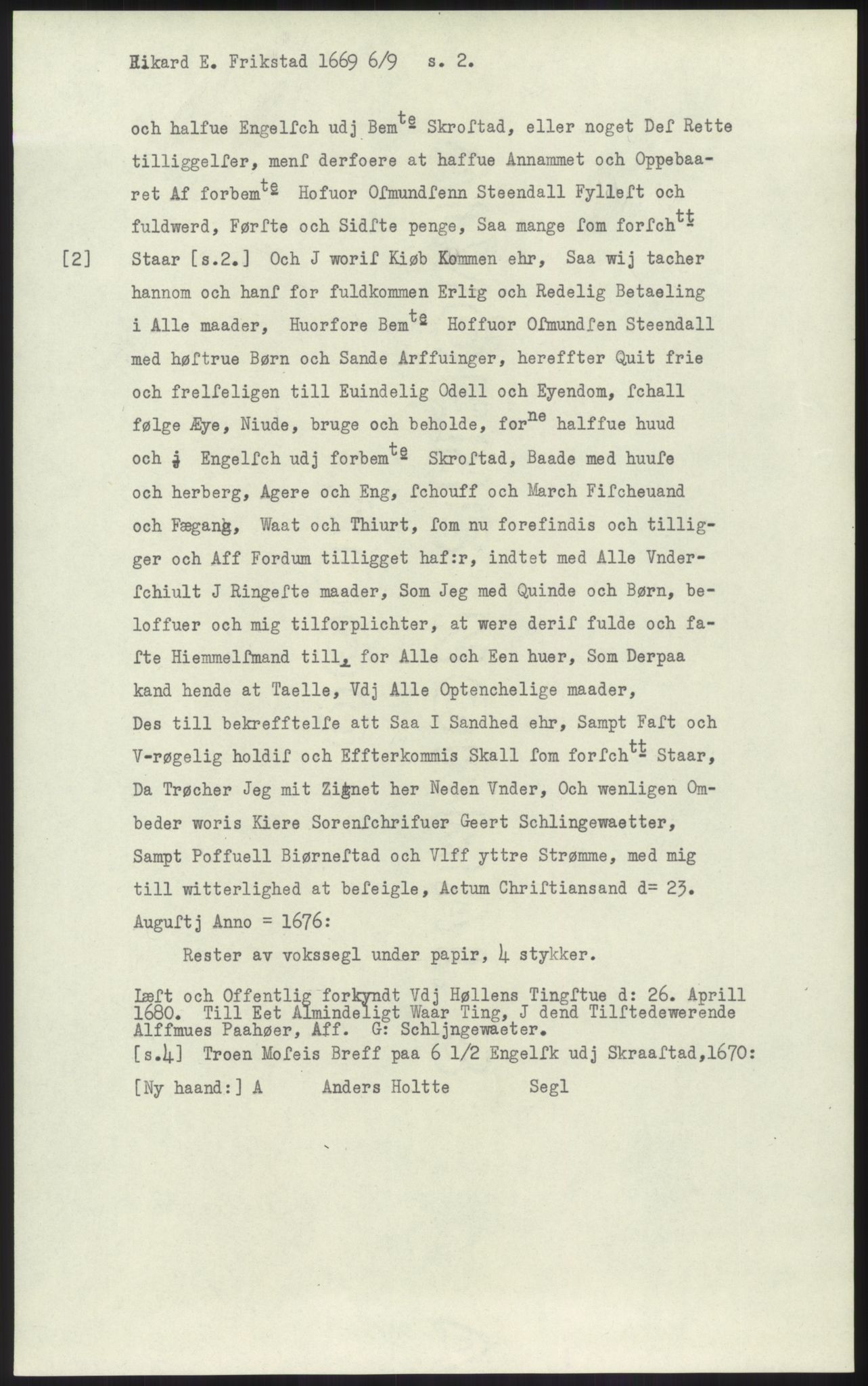 Samlinger til kildeutgivelse, Diplomavskriftsamlingen, AV/RA-EA-4053/H/Ha, p. 1216