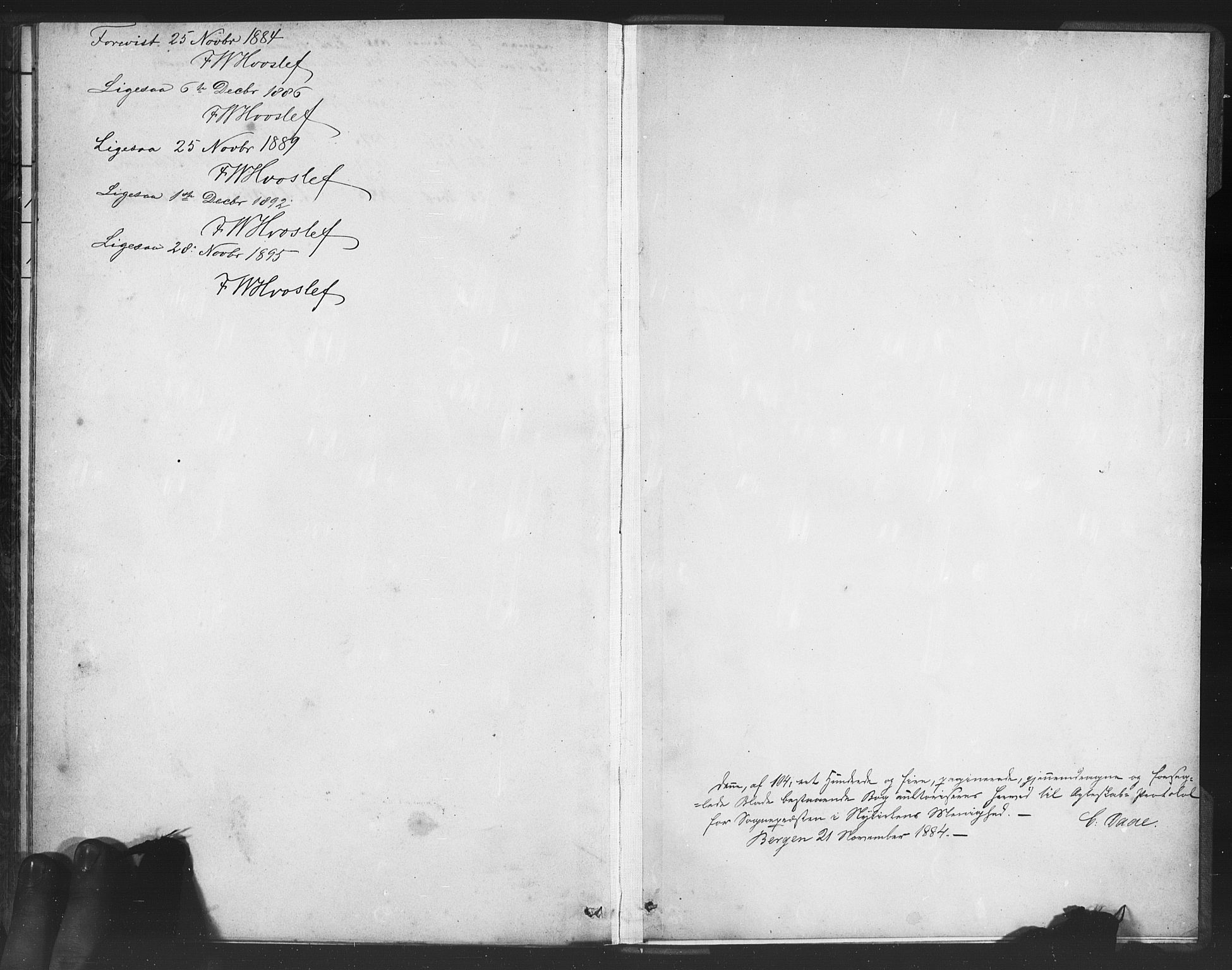 Nykirken Sokneprestembete, AV/SAB-A-77101/H/Haa/L0033: Parish register (official) no. D 3, 1884-1895