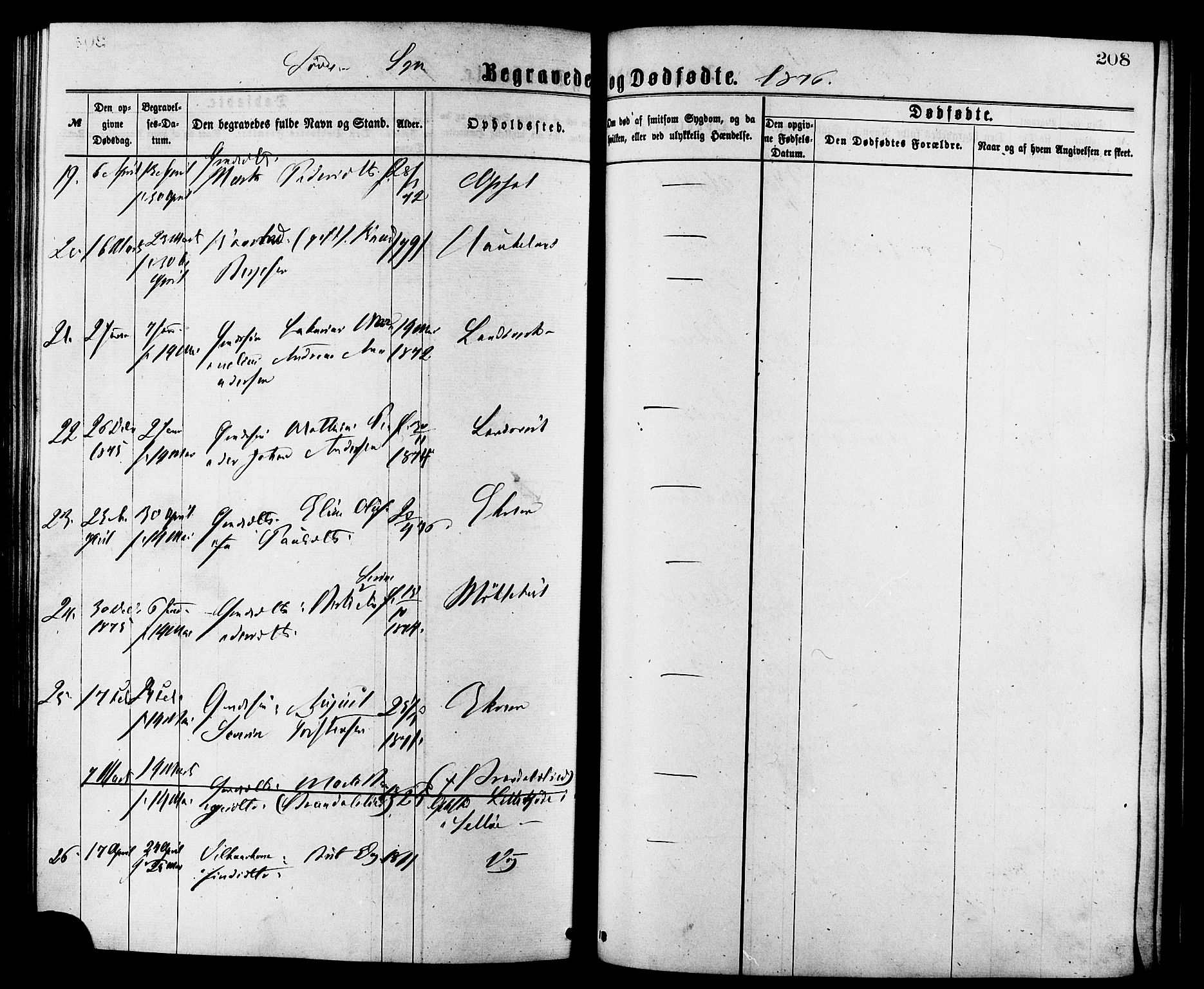 Ministerialprotokoller, klokkerbøker og fødselsregistre - Møre og Romsdal, AV/SAT-A-1454/502/L0024: Parish register (official) no. 502A02, 1873-1884, p. 208