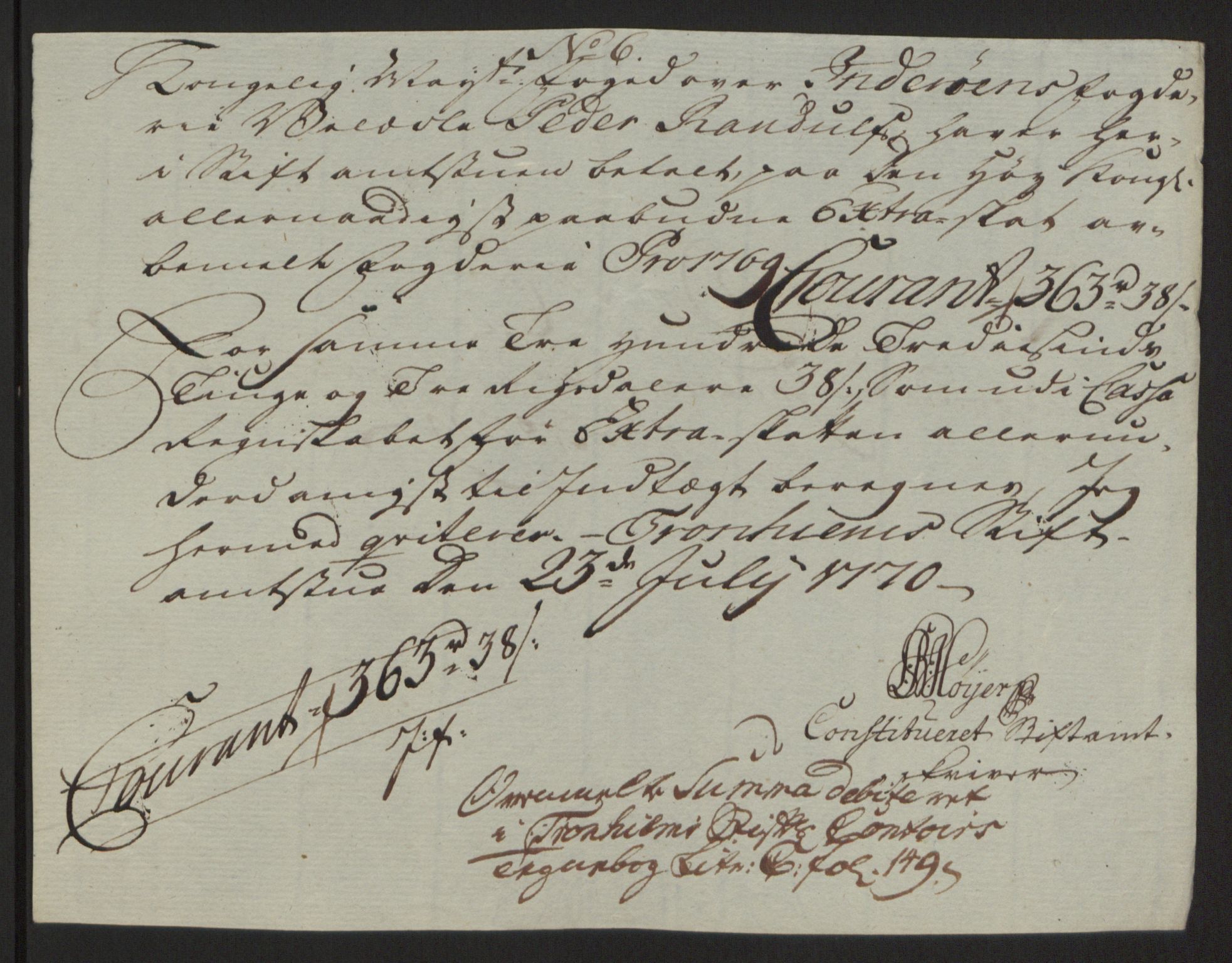 Rentekammeret inntil 1814, Reviderte regnskaper, Fogderegnskap, RA/EA-4092/R63/L4420: Ekstraskatten Inderøy, 1762-1772, p. 368