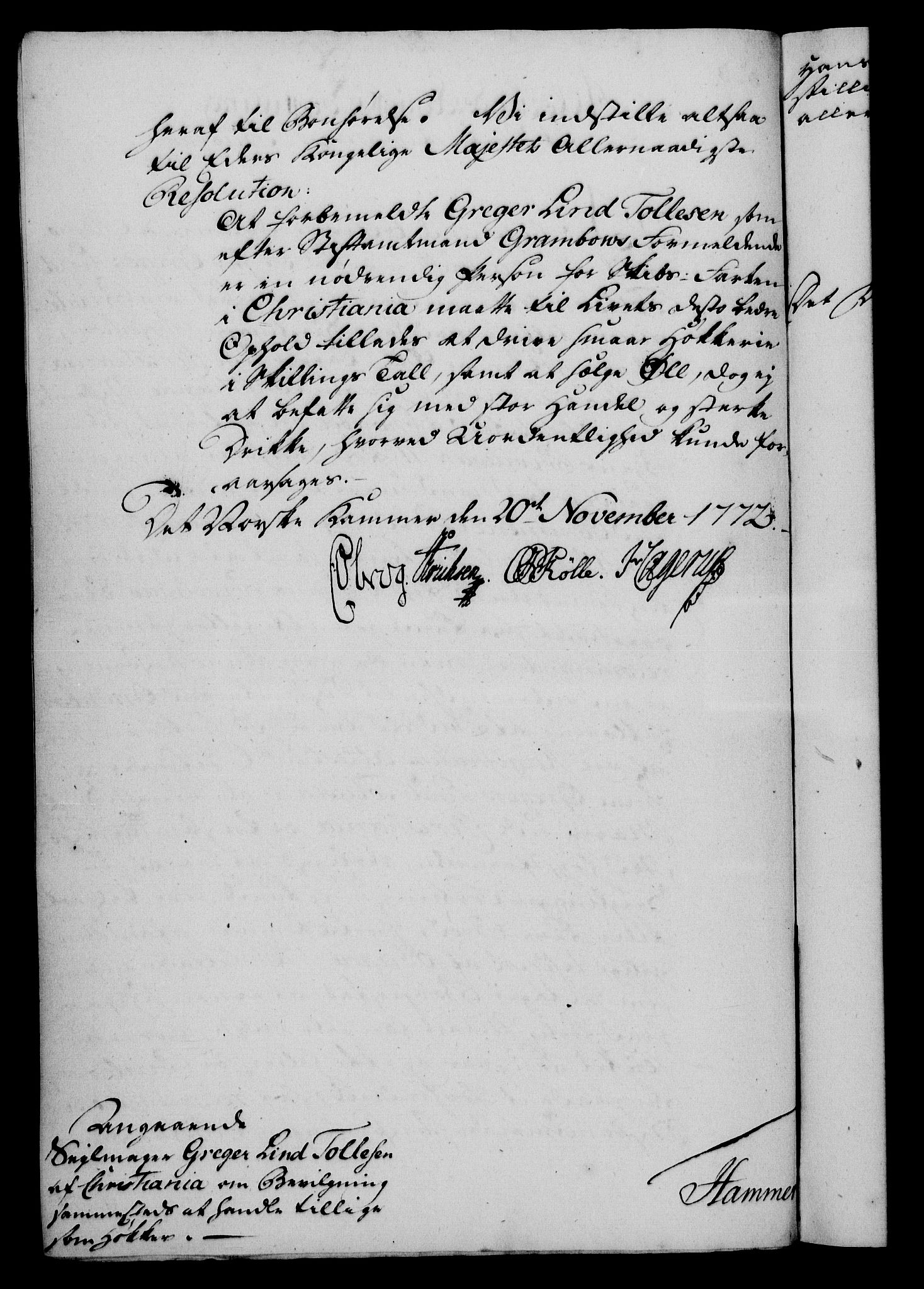 Rentekammeret, Kammerkanselliet, RA/EA-3111/G/Gf/Gfa/L0054: Norsk relasjons- og resolusjonsprotokoll (merket RK 52.54), 1771-1772, p. 781