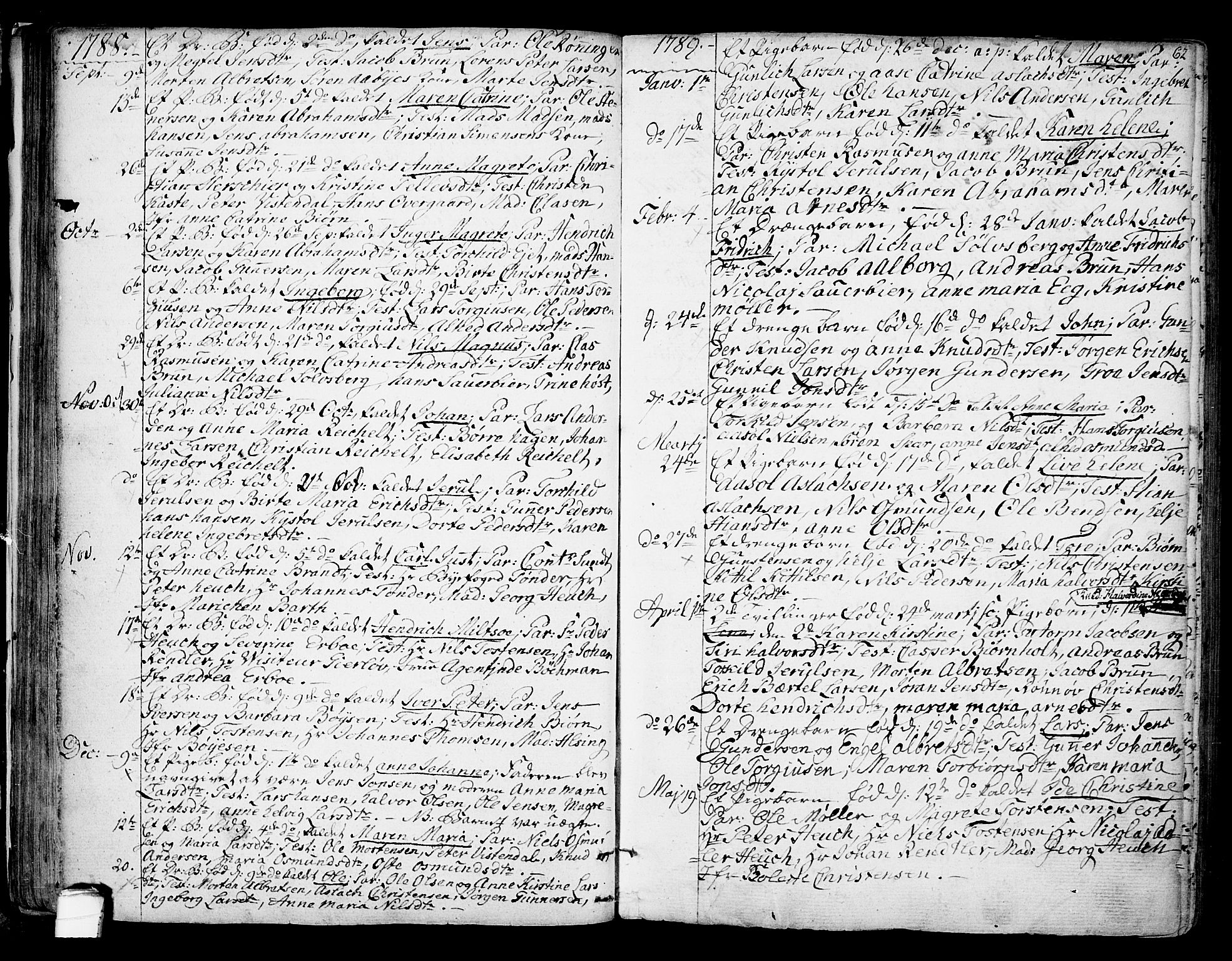 Kragerø kirkebøker, SAKO/A-278/F/Fa/L0002: Parish register (official) no. 2, 1767-1802, p. 62
