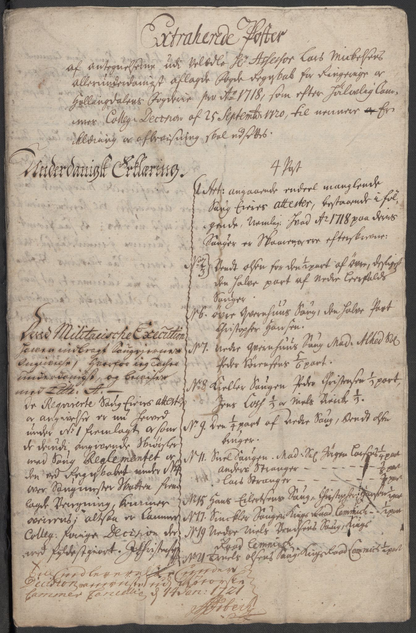Rentekammeret inntil 1814, Reviderte regnskaper, Fogderegnskap, RA/EA-4092/R23/L1476: Fogderegnskap Ringerike og Hallingdal, 1718, p. 421