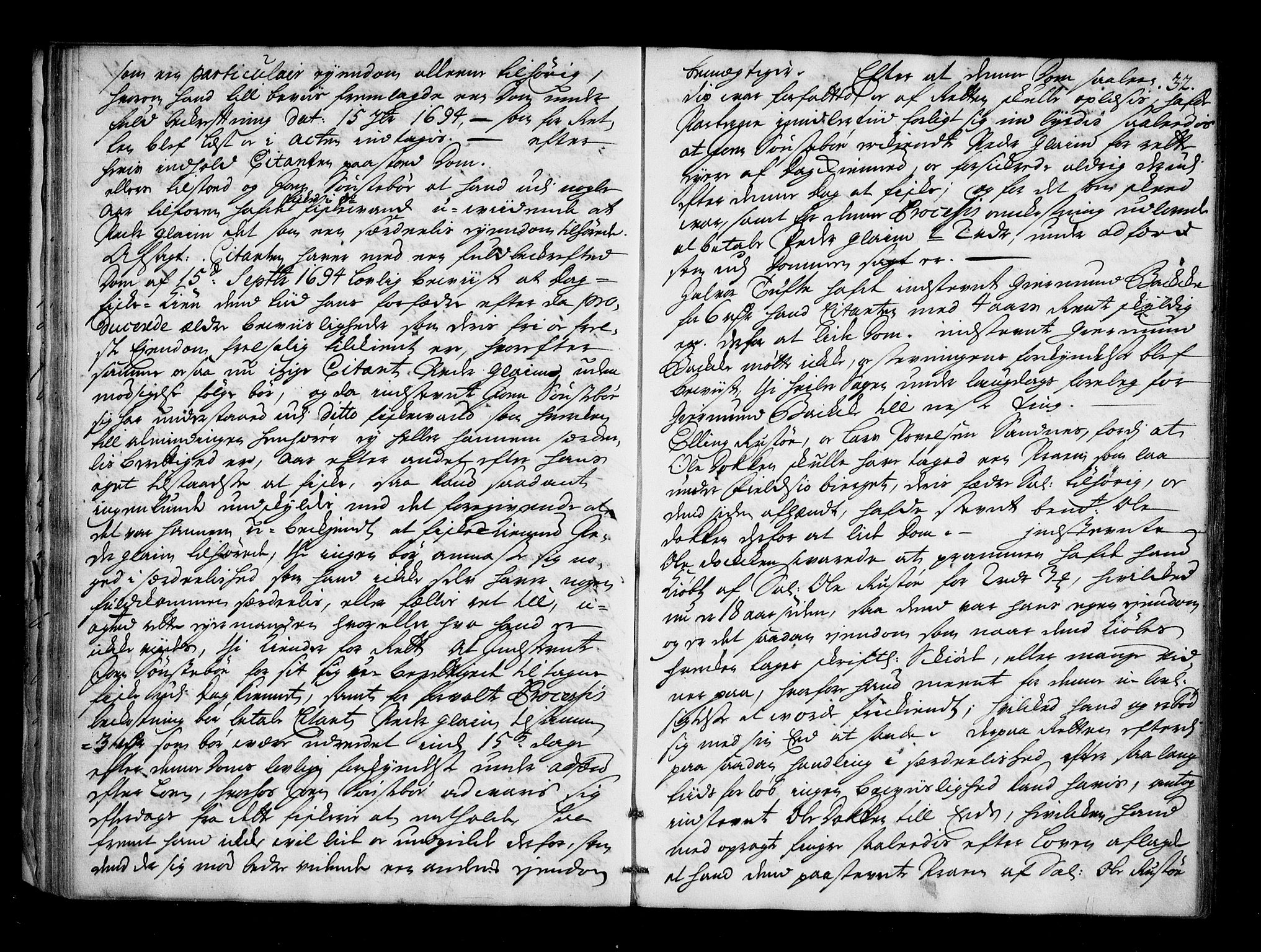 Numedal og Sandsvær sorenskriveri, AV/SAKO-A-128/F/Fa/Faa/L0052: Tingbok, 1722, p. 31b-32a