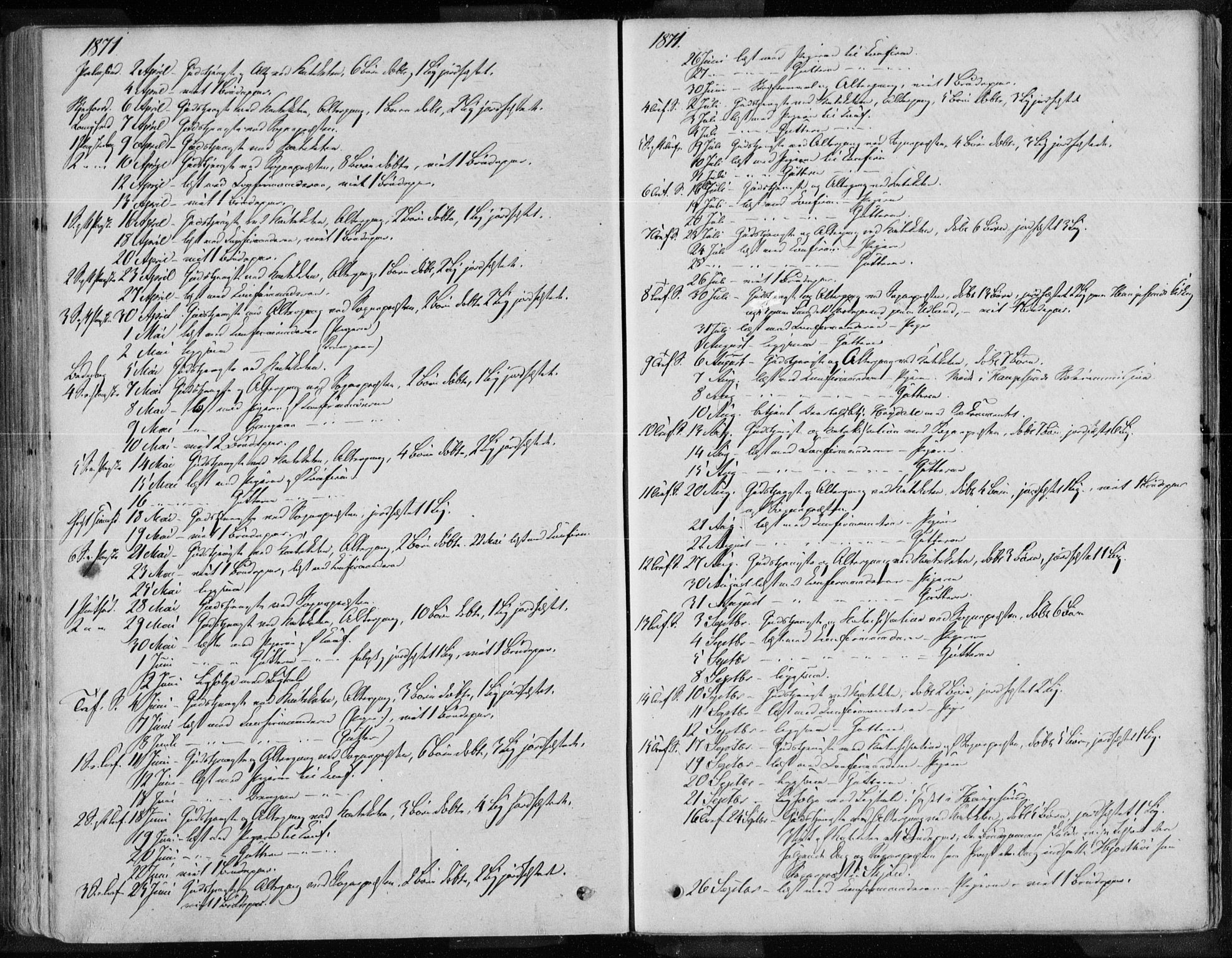 Torvastad sokneprestkontor, AV/SAST-A -101857/H/Ha/Haa/L0013: Parish register (official) no. A 12.2, 1867-1877