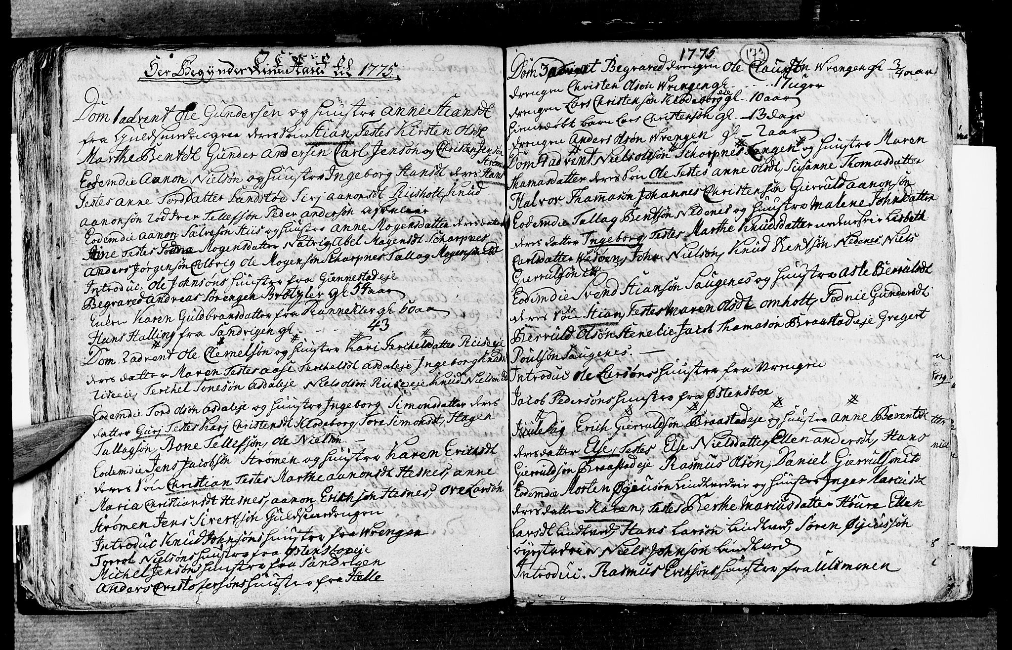 Øyestad sokneprestkontor, SAK/1111-0049/F/Fa/L0006: Parish register (official) no. A 6, 1758-1776, p. 173