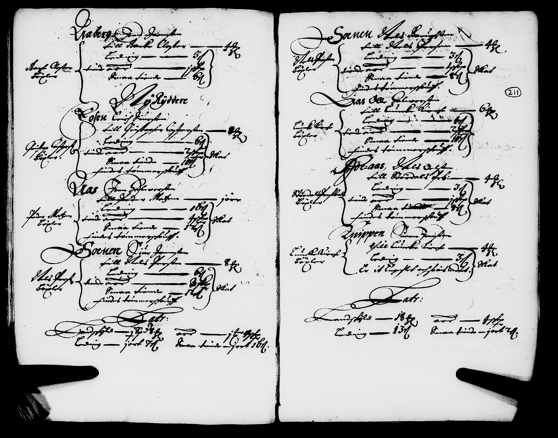 Rentekammeret inntil 1814, Realistisk ordnet avdeling, AV/RA-EA-4070/N/Nb/Nba/L0054: Stjørdal len, 1669, p. 210b-211a