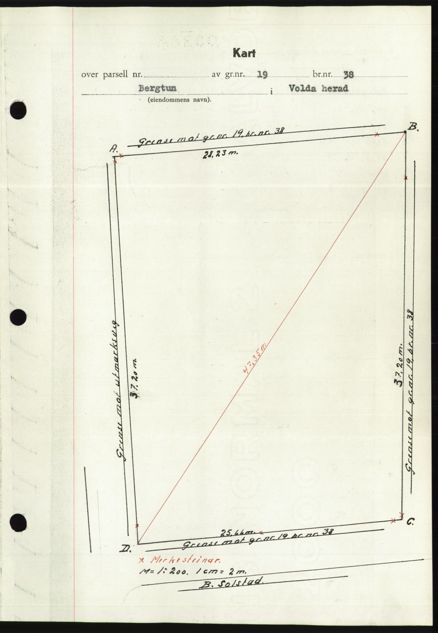 Søre Sunnmøre sorenskriveri, AV/SAT-A-4122/1/2/2C/L0075: Mortgage book no. 1A, 1943-1943, Diary no: : 238/1943