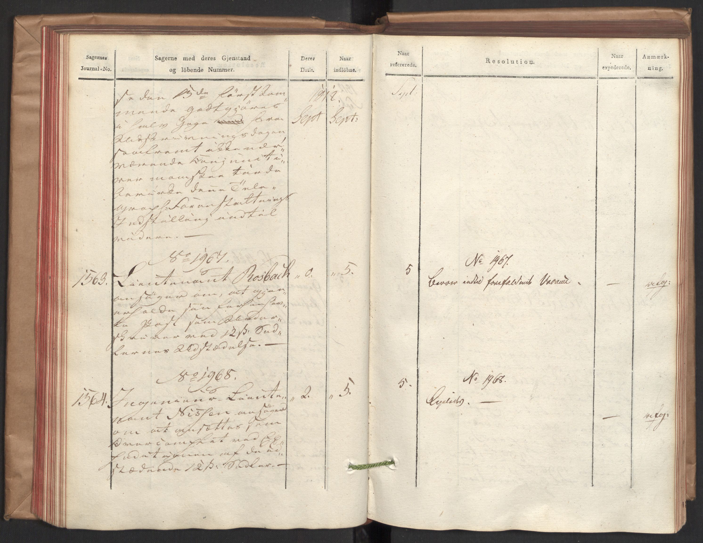 Stattholderembetet 1810-1814, 2. kontor (Kontor B), AV/RA-EA-5432/Ab/L0004: Referatprotokoll,  j.nr. 1449-1801,  l.nr. 1781-2289, 1812, p. 99