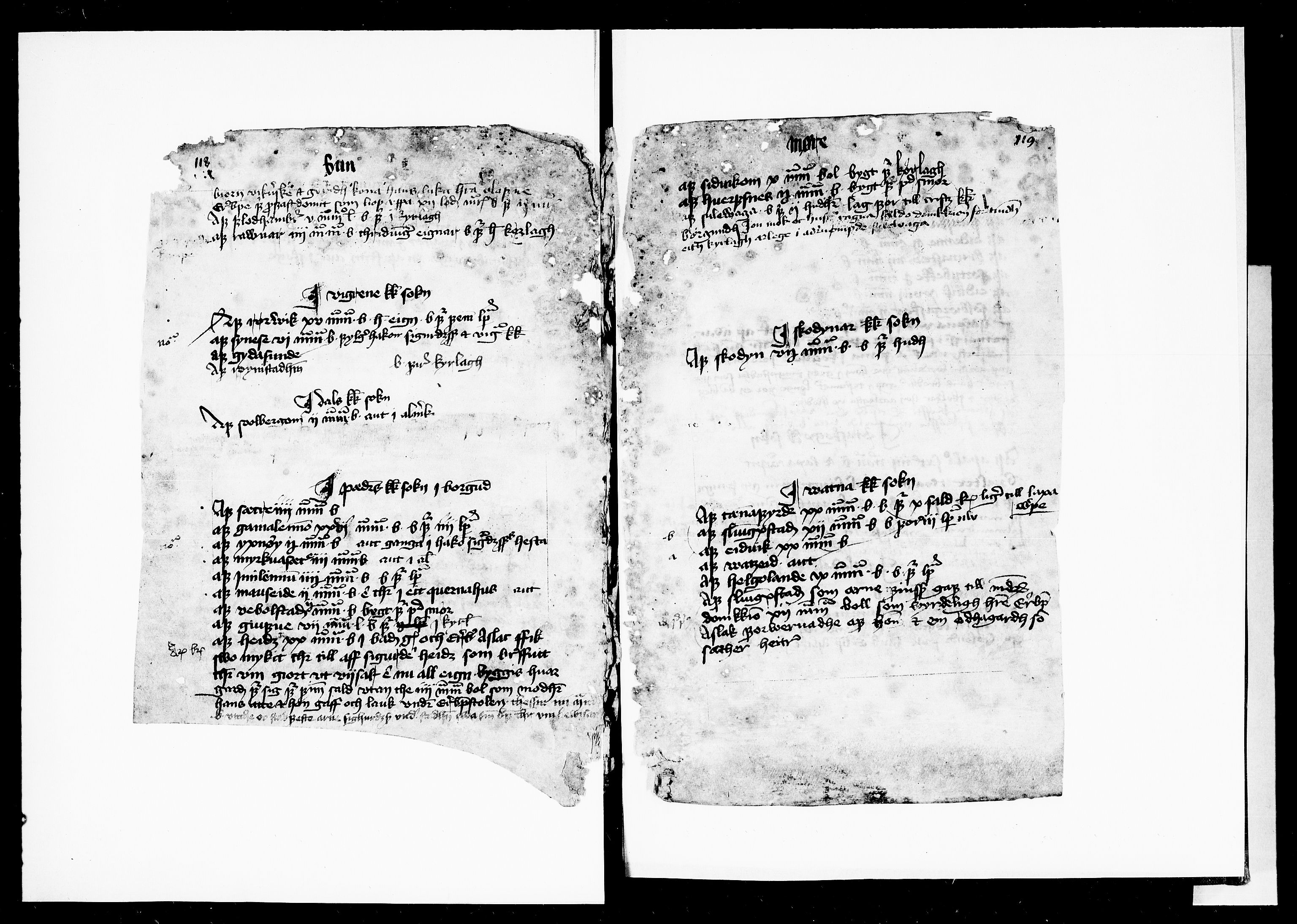 Riksarkivets diplomsamling, RA/EA-5965/F13/F13b/L0013: NRA dipl. München papir, nr. 4292 Aslak Bolts jordebok., 1430-1439, p. 123