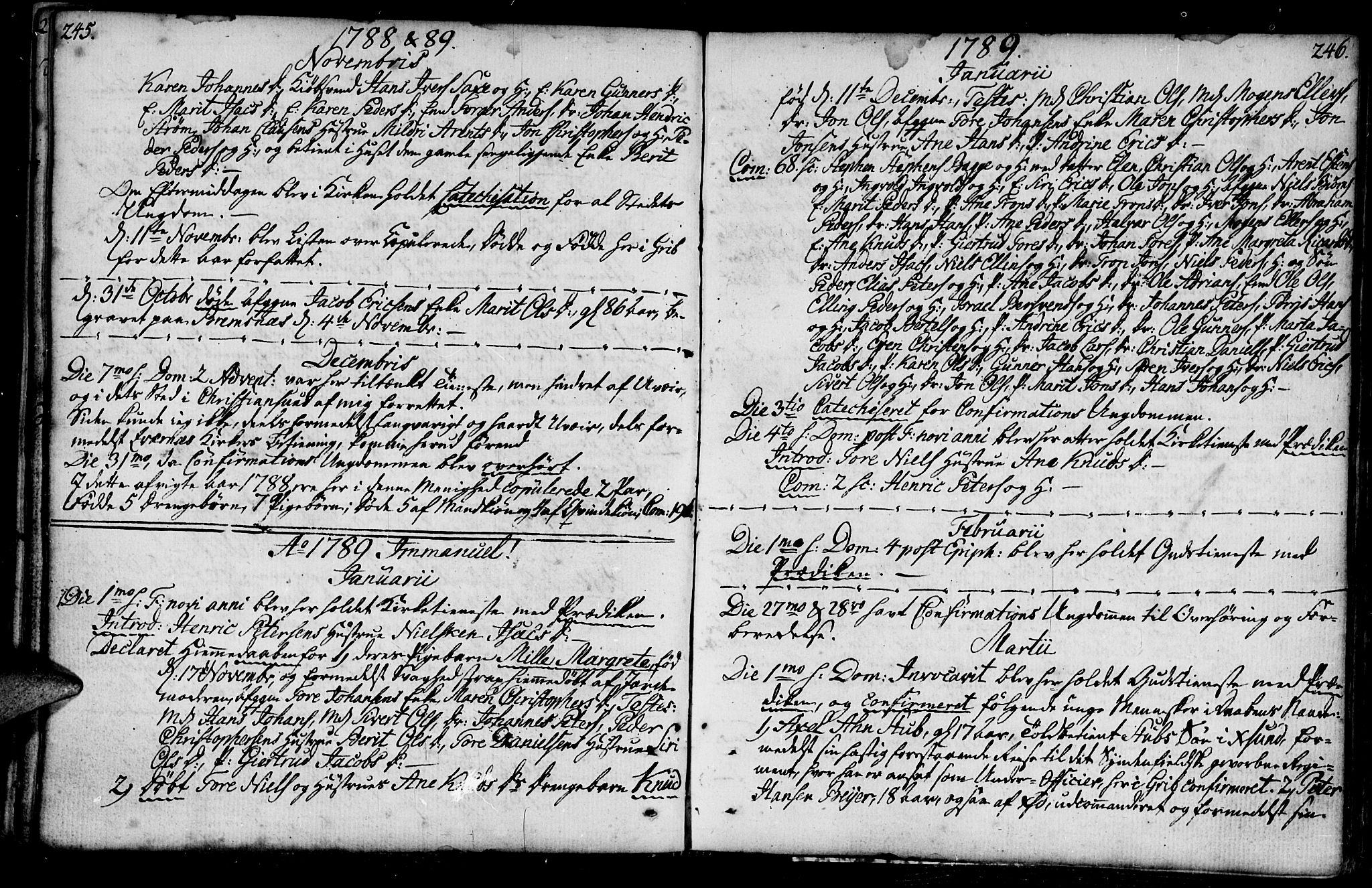 Ministerialprotokoller, klokkerbøker og fødselsregistre - Møre og Romsdal, SAT/A-1454/574/L0876: Parish register (official) no. 574A02, 1754-1814, p. 245-246