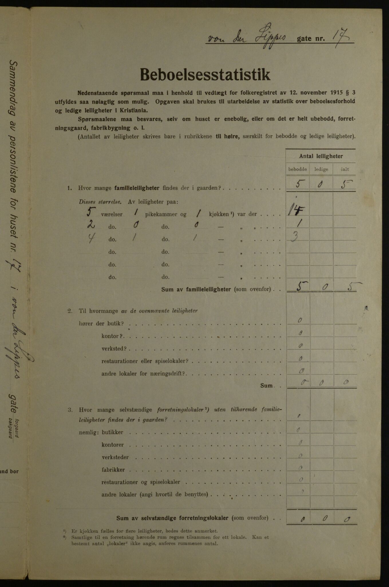 OBA, Municipal Census 1923 for Kristiania, 1923, p. 138331