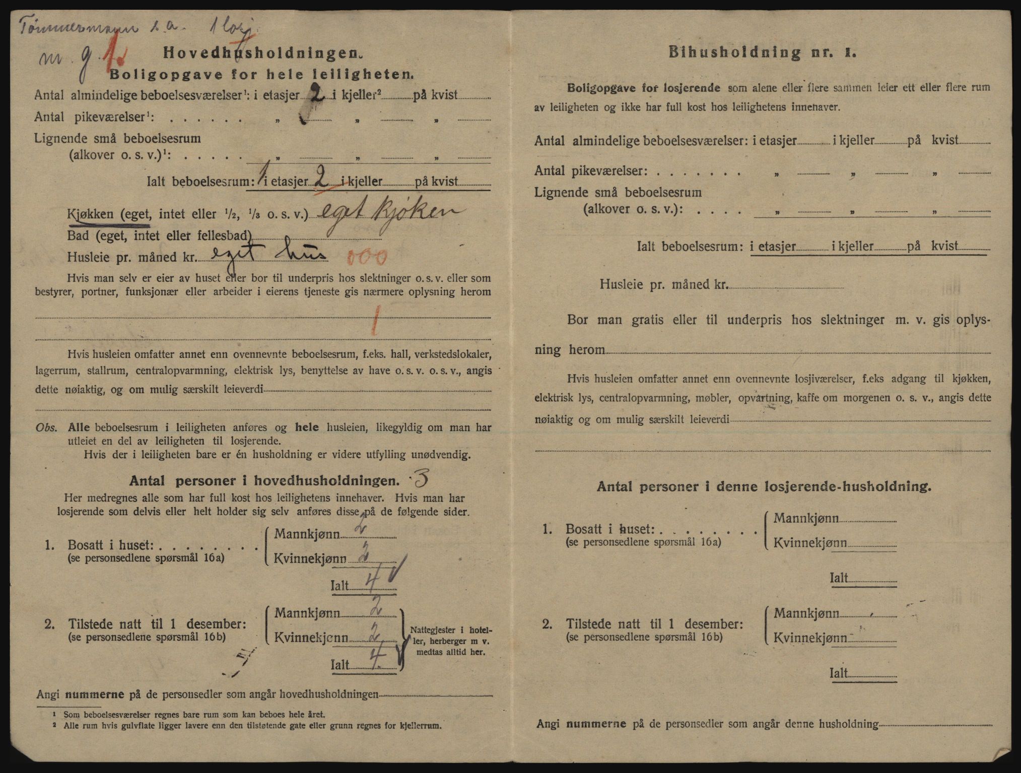 SATØ, 1920 census for Tromsø, 1920, p. 3722