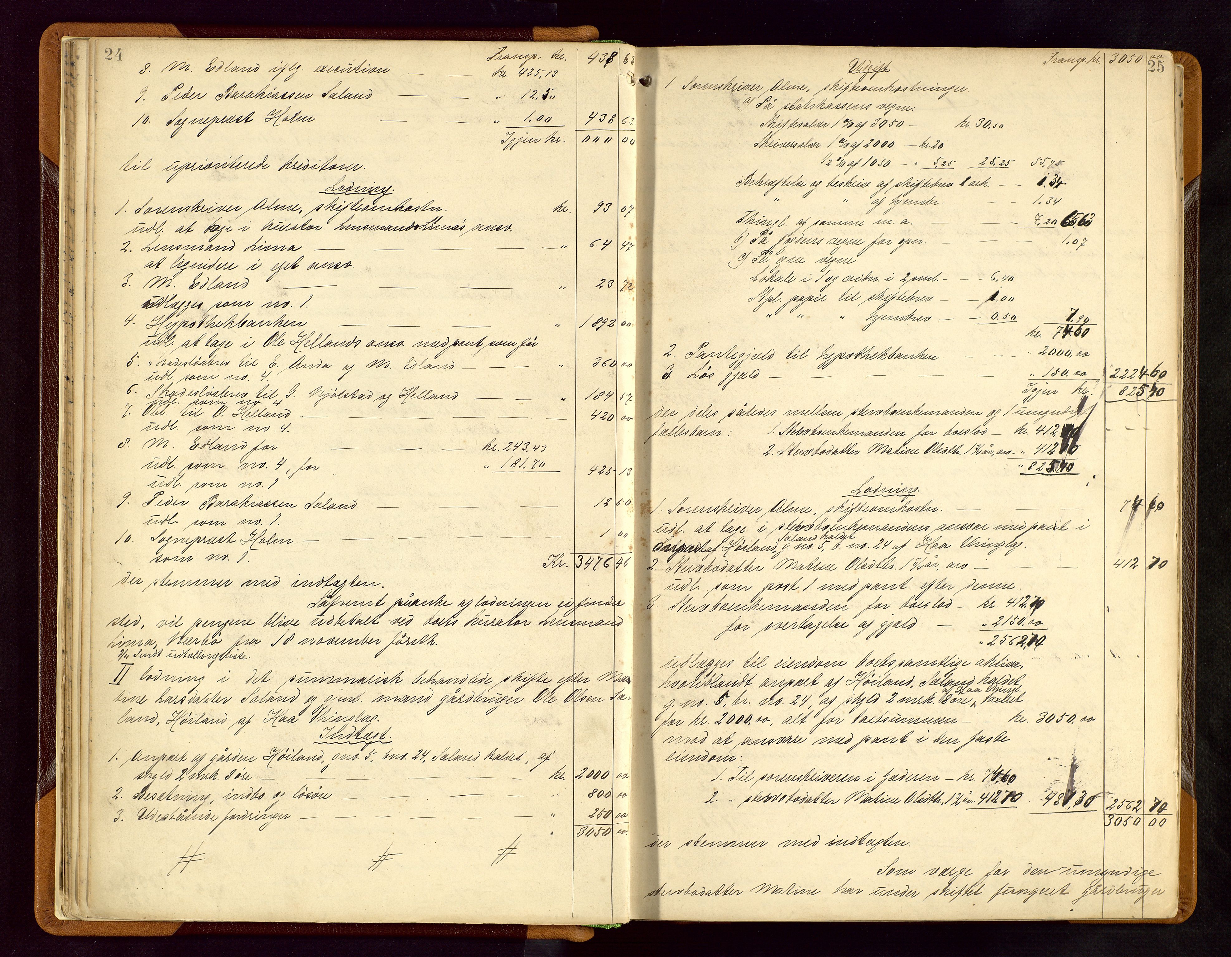 Jæren sorenskriveri, AV/SAST-A-100310/01/5/50/50BB/L0005: SKIFTEUTLODNINGSPROTOKOLL, 1893-1900, p. 24-25