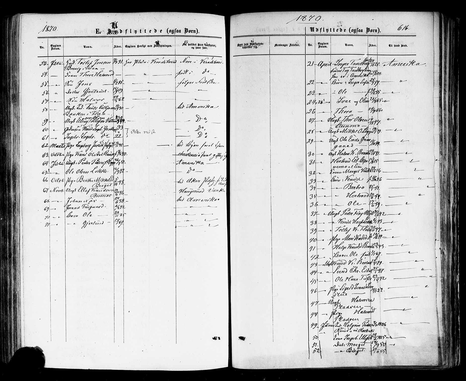 Nes kirkebøker, AV/SAKO-A-236/F/Fa/L0010: Parish register (official) no. 10, 1864-1880, p. 616