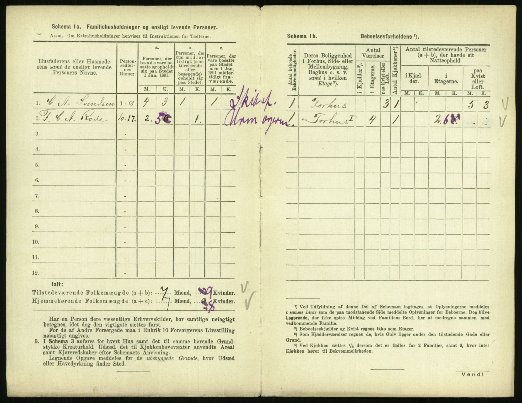 RA, 1891 census for 0801 Kragerø, 1891, p. 953