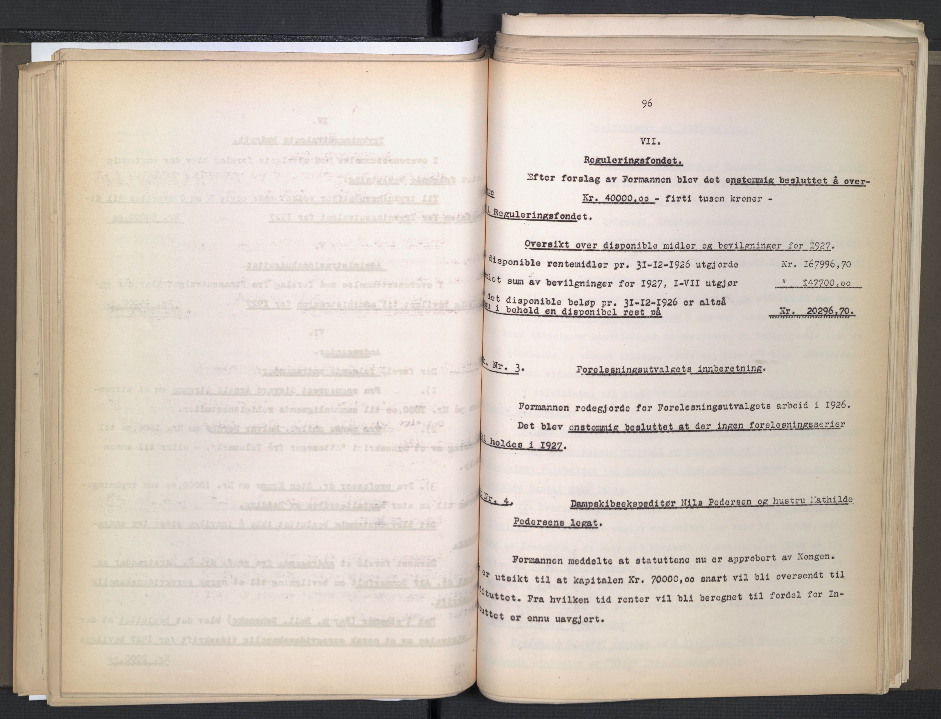 Instituttet for sammenlignende kulturforskning, AV/RA-PA-0424/A/L0005: Styreprotokoll, 1923-1930, p. 97