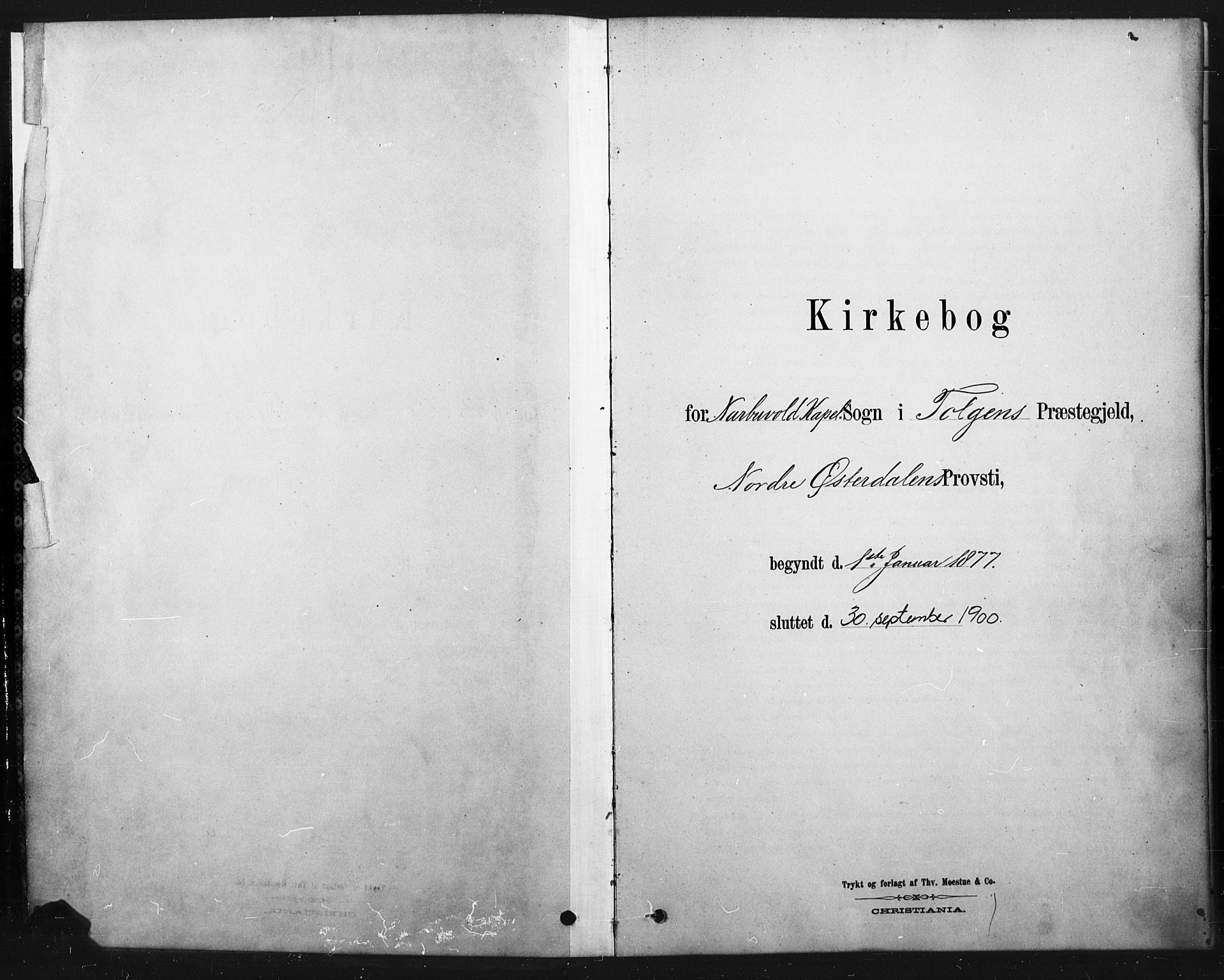 Tolga prestekontor, SAH/PREST-062/K/L0007: Parish register (official) no. 7, 1877-1900