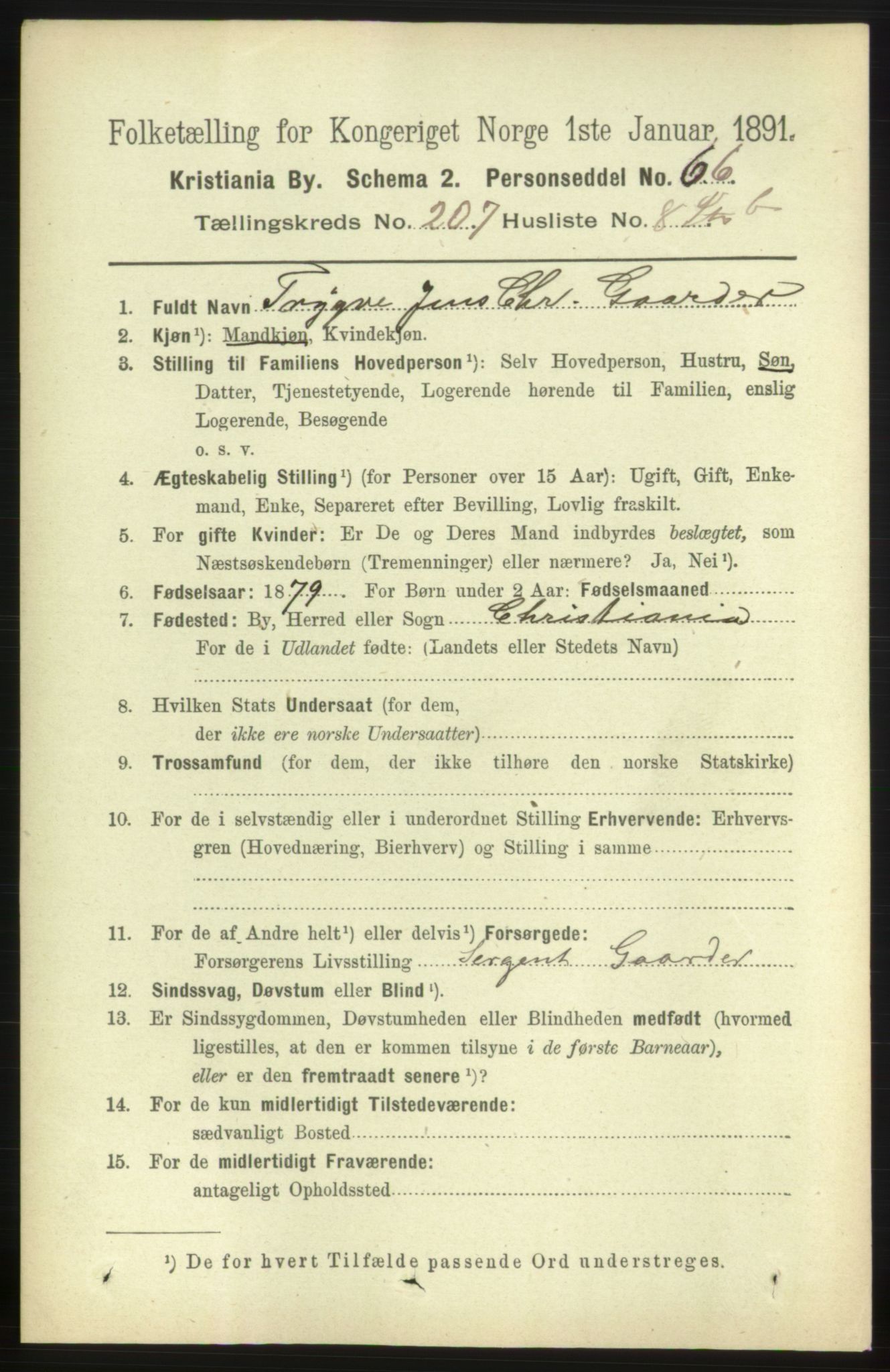 RA, 1891 census for 0301 Kristiania, 1891, p. 124792