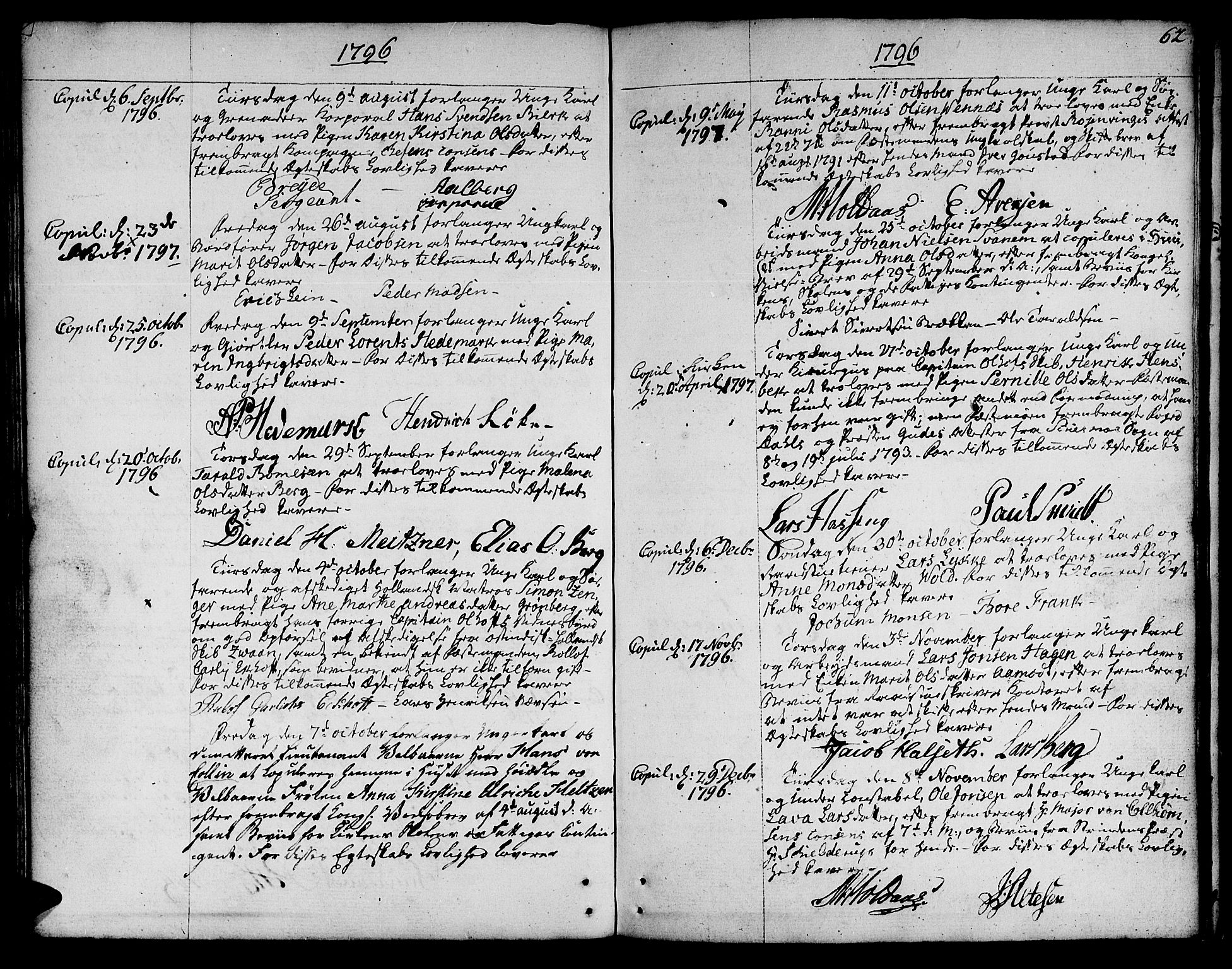 Ministerialprotokoller, klokkerbøker og fødselsregistre - Sør-Trøndelag, SAT/A-1456/601/L0041: Parish register (official) no. 601A09, 1784-1801, p. 62