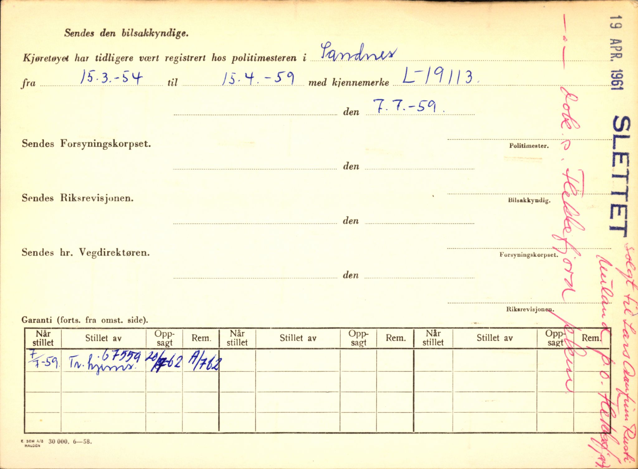 Stavanger trafikkstasjon, AV/SAST-A-101942/0/F/L0035: L-19100 - L-19999, 1930-1971, p. 40