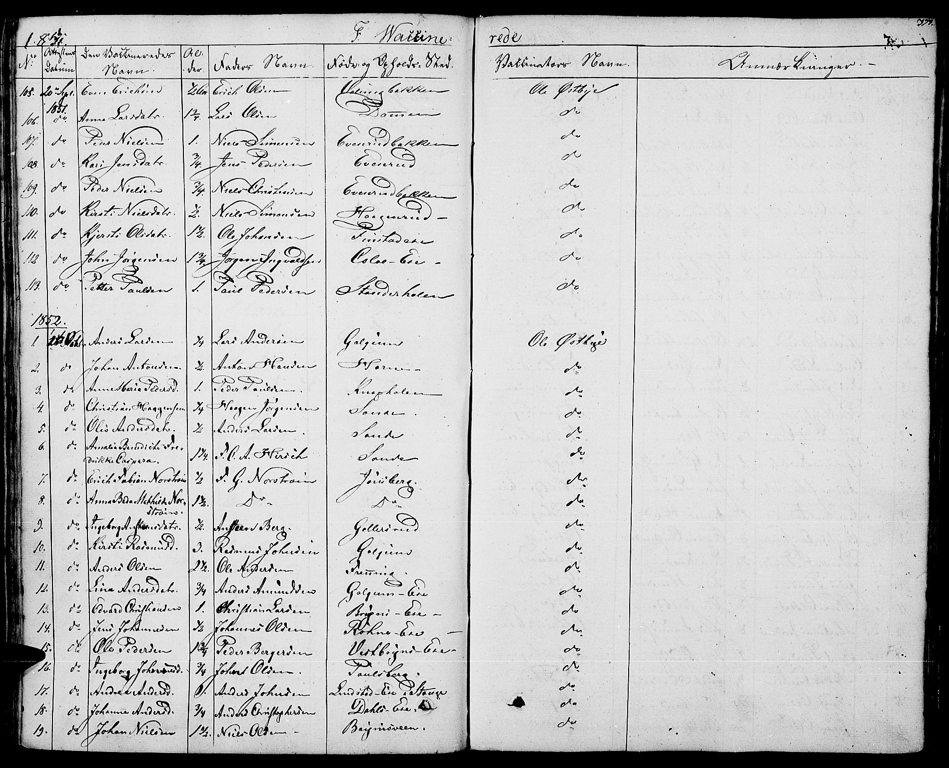 Romedal prestekontor, SAH/PREST-004/K/L0003: Parish register (official) no. 3, 1829-1846, p. 373