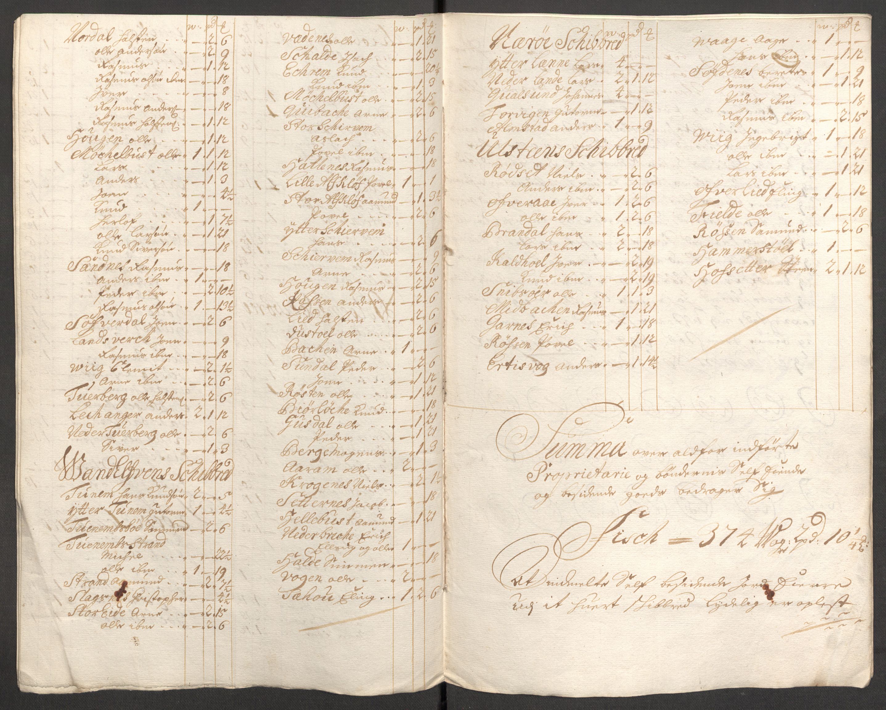 Rentekammeret inntil 1814, Reviderte regnskaper, Fogderegnskap, AV/RA-EA-4092/R54/L3556: Fogderegnskap Sunnmøre, 1696-1698, p. 127