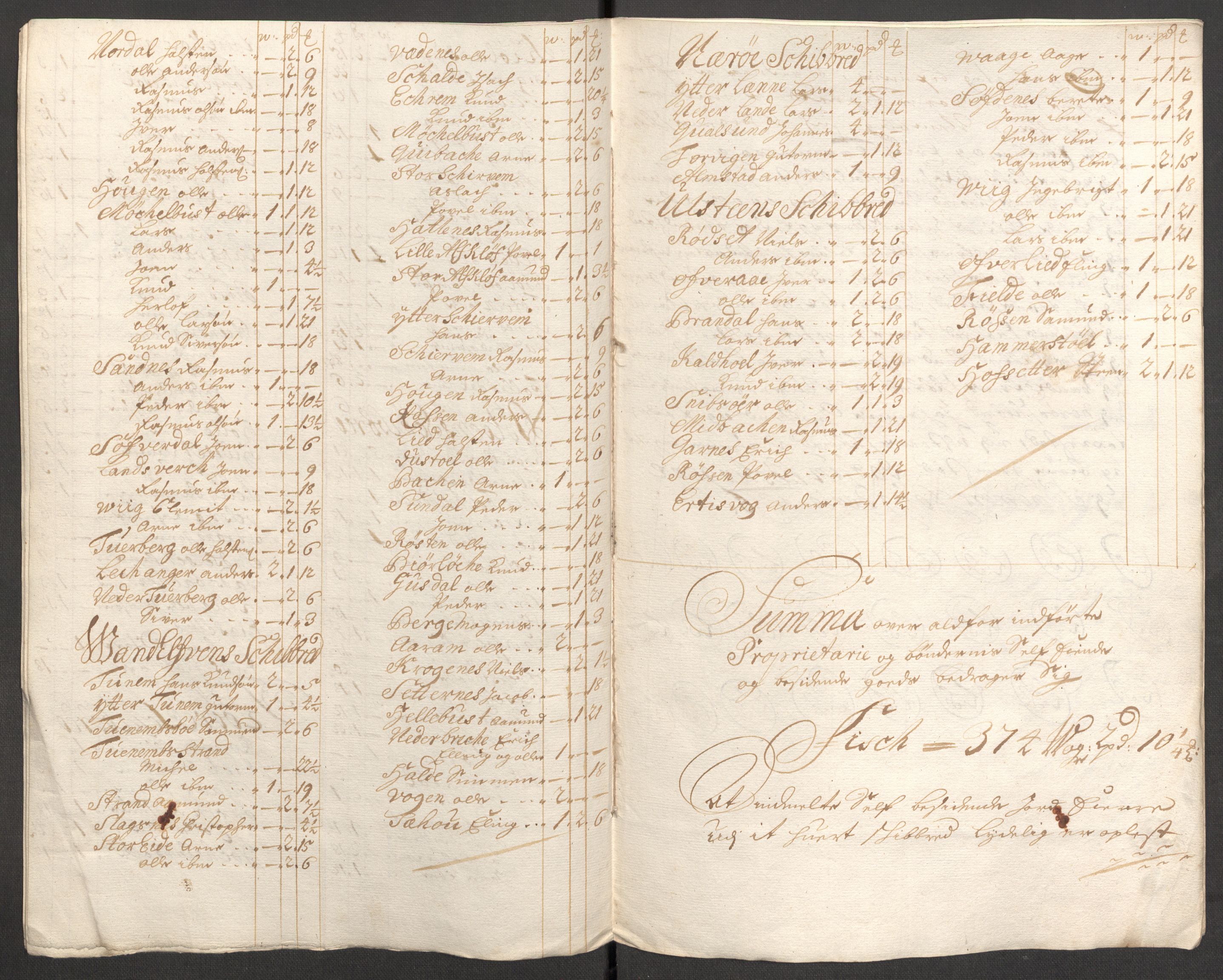 Rentekammeret inntil 1814, Reviderte regnskaper, Fogderegnskap, RA/EA-4092/R54/L3556: Fogderegnskap Sunnmøre, 1696-1698, p. 127