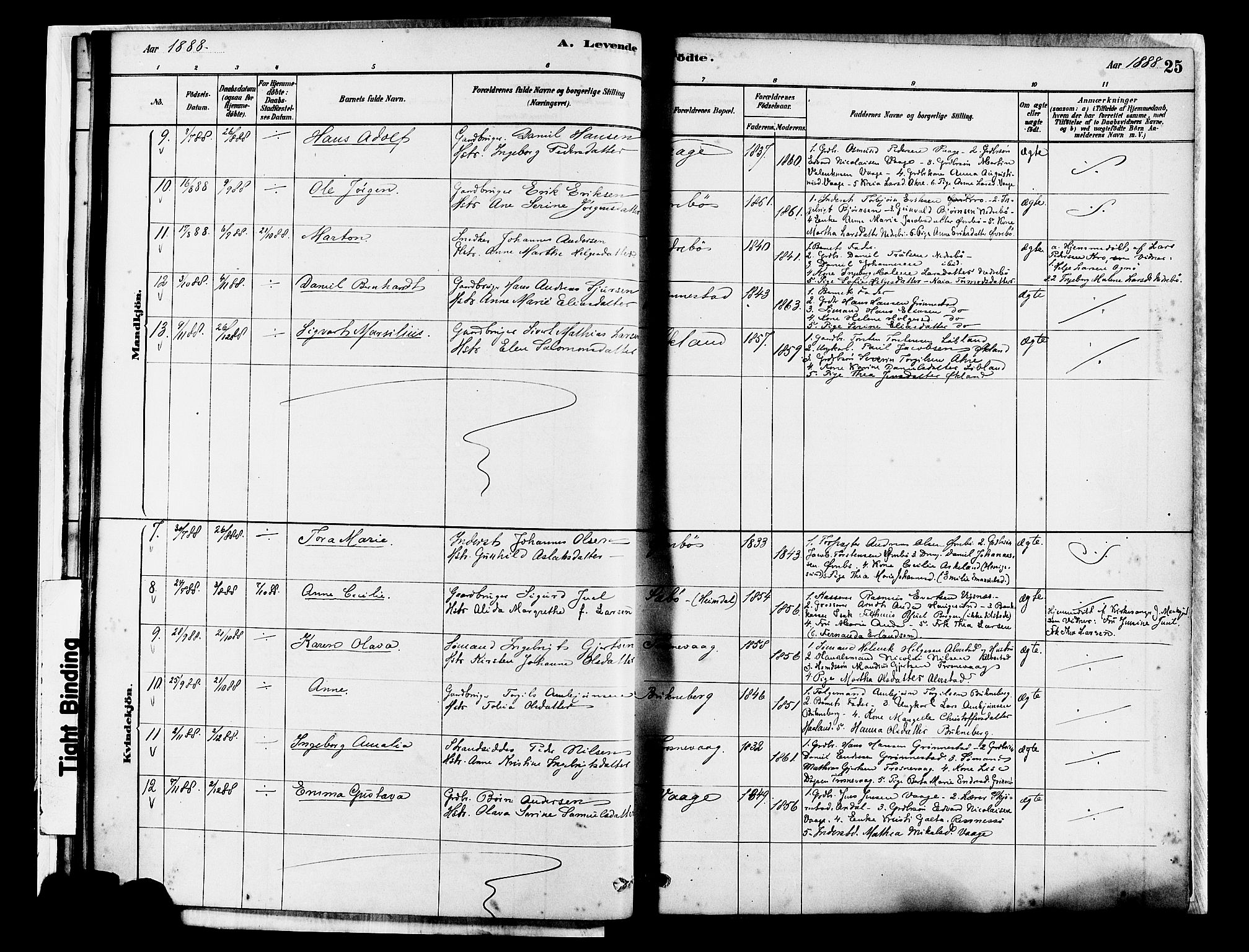 Tysvær sokneprestkontor, AV/SAST-A -101864/H/Ha/Haa/L0007: Parish register (official) no. A 7, 1878-1897, p. 25