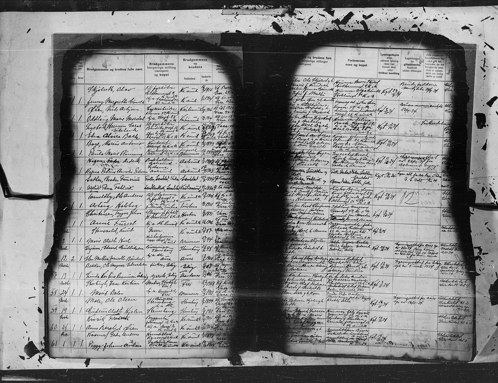 Kristiansund sokneprestkontor, AV/SAT-A-1068/1/I/I1: Parish register (official) no. 8d, 1932-1946, p. 12