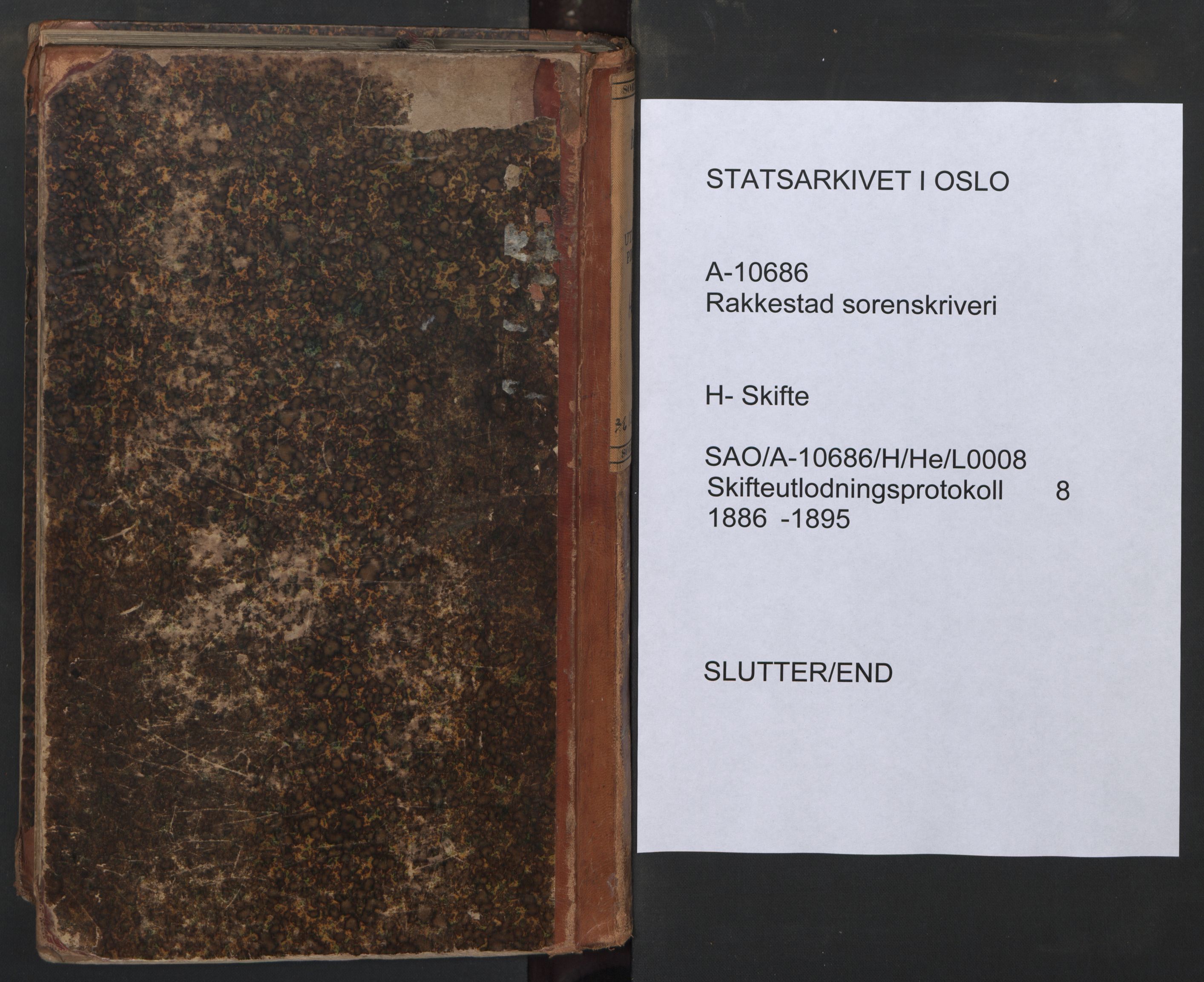 Rakkestad sorenskriveri, AV/SAO-A-10686/H/He/L0008: Skifteutlodningsprotokoller, 1886-1895