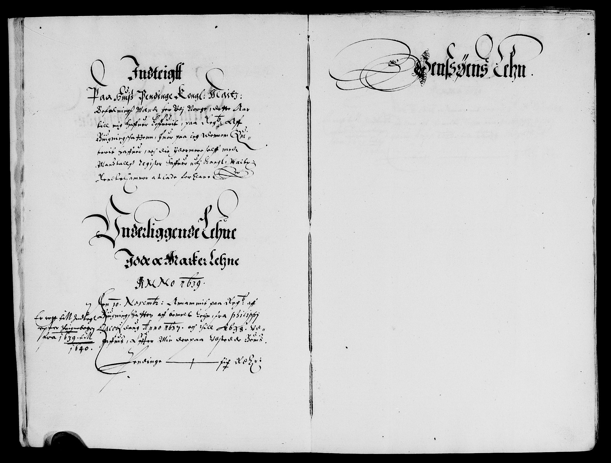 Rentekammeret inntil 1814, Reviderte regnskaper, Lensregnskaper, AV/RA-EA-5023/R/Rb/Rba/L0148: Akershus len, 1639-1640