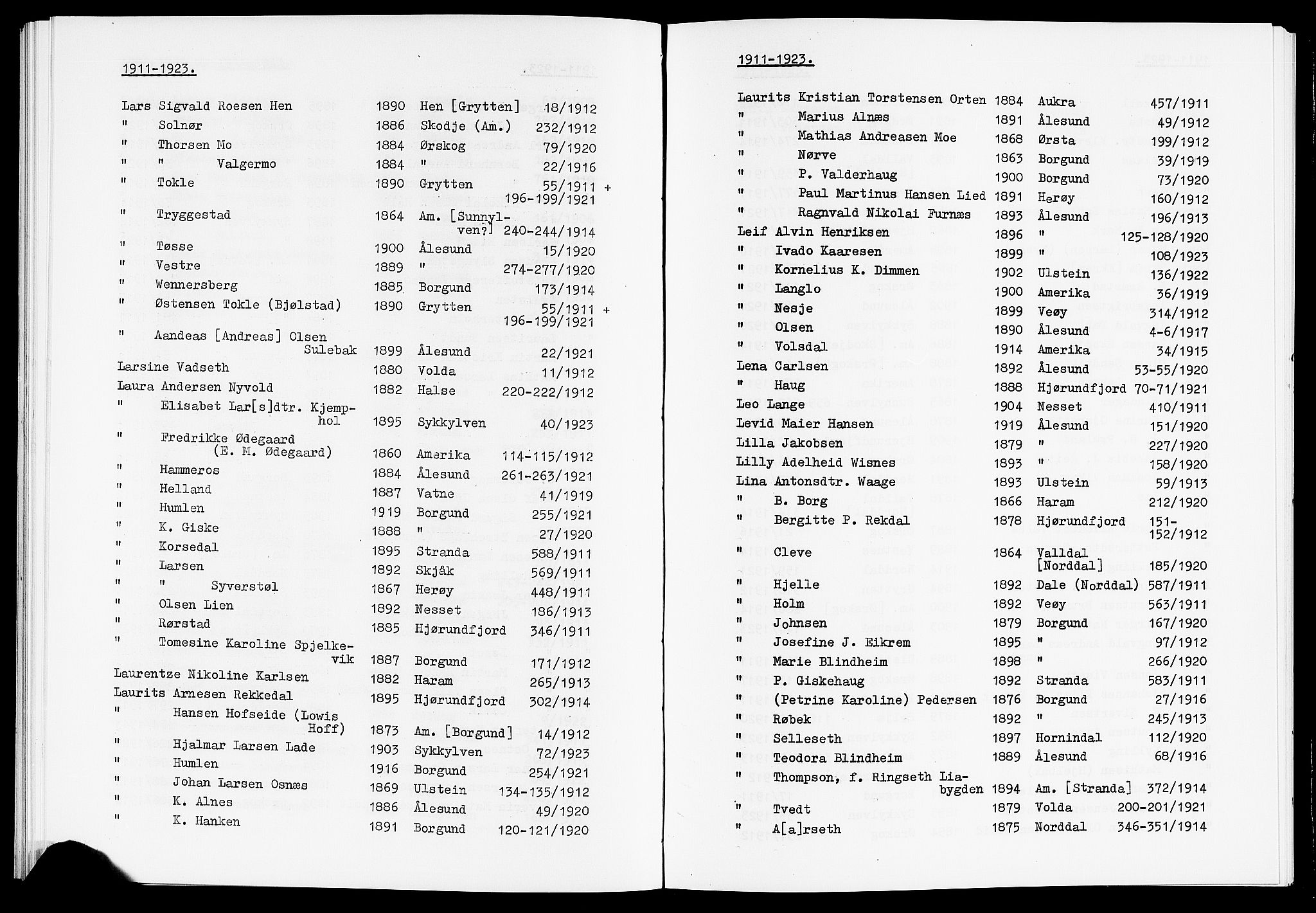 Sunnmøre politikammer, AV/SAT-A-1864/1/35, 1878-1923, p. 114