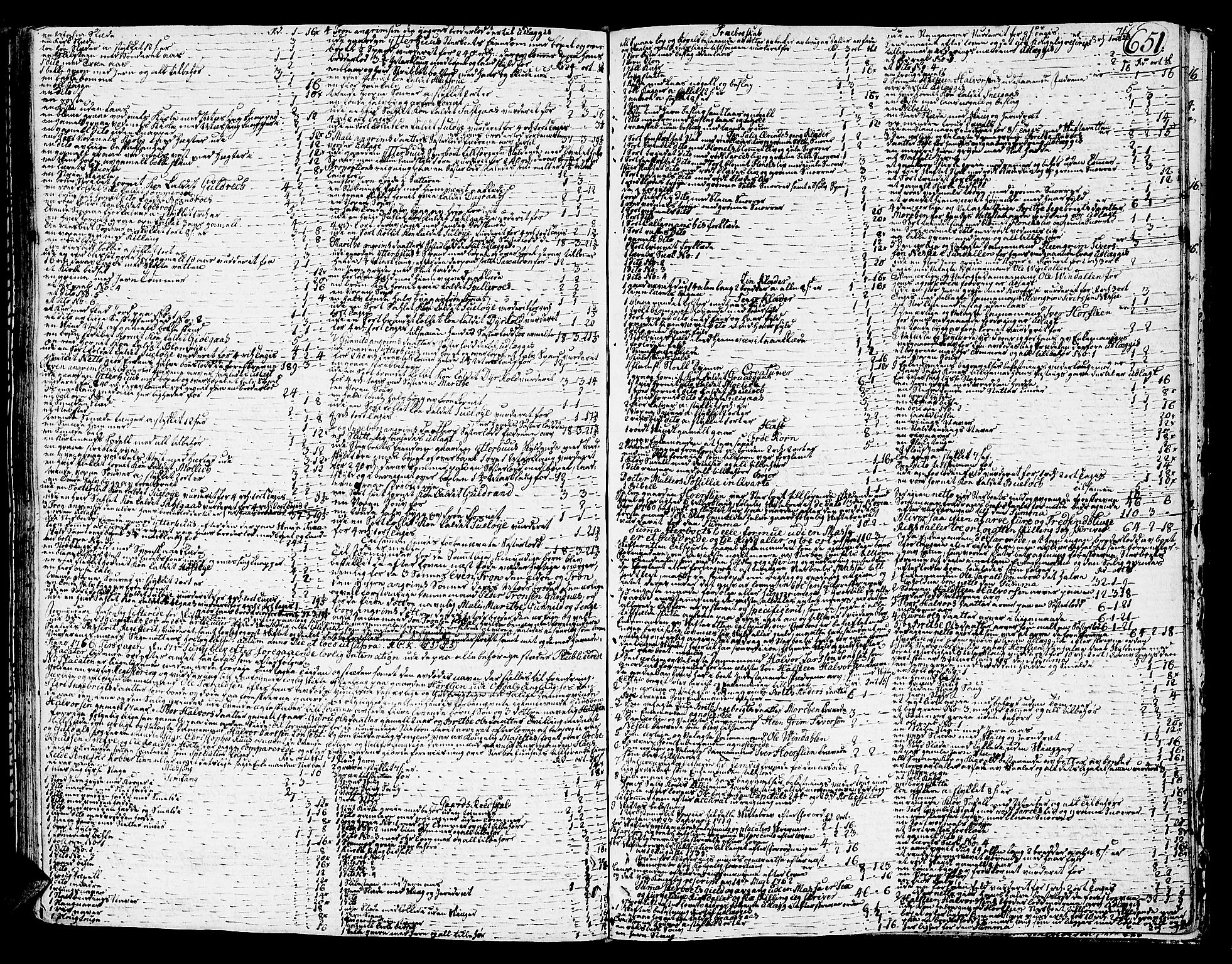Orkdal sorenskriveri, SAT/A-4169/1/3/3Aa/L0006: Skifteprotokoller, 1756-1766, p. 650b-651a