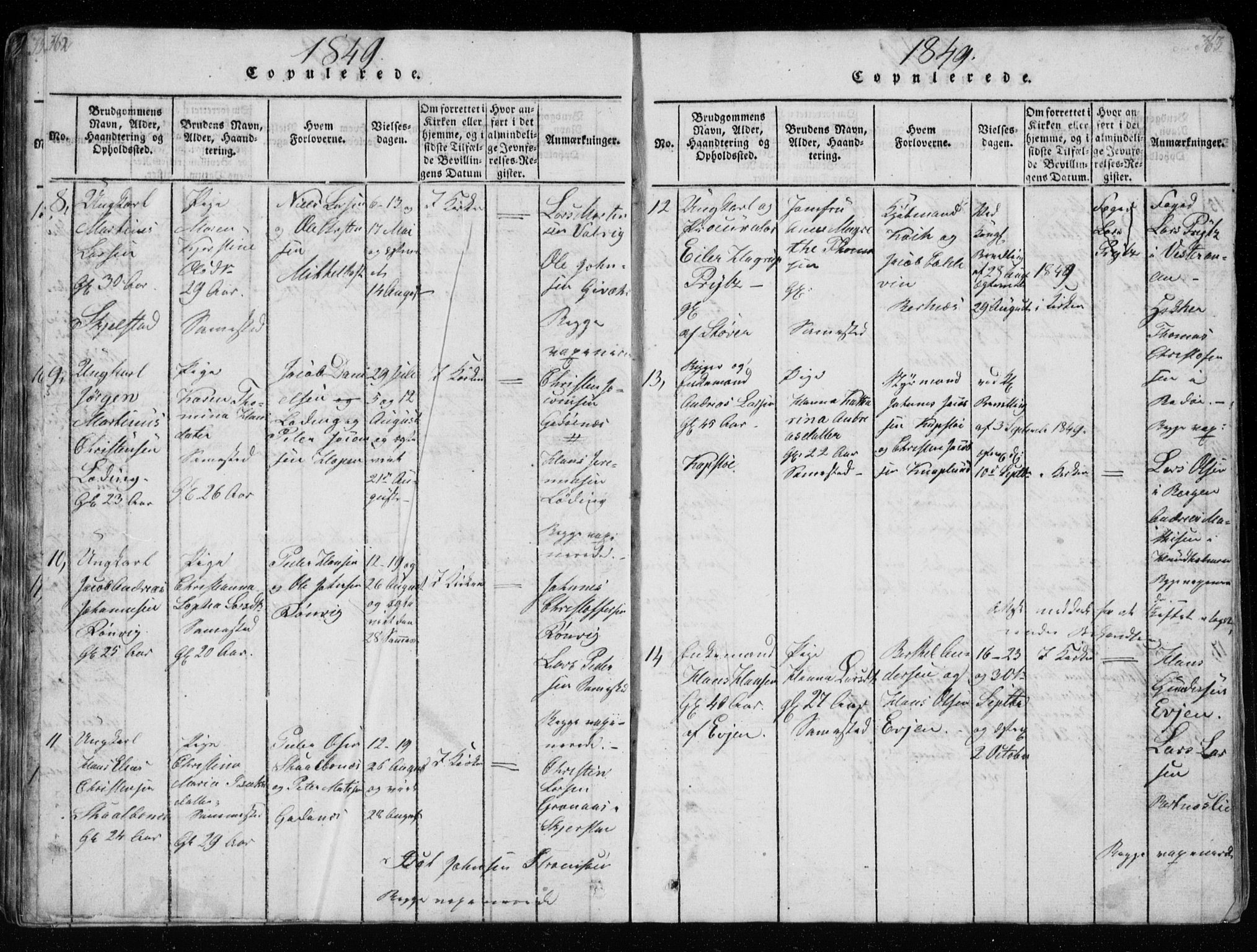 Ministerialprotokoller, klokkerbøker og fødselsregistre - Nordland, AV/SAT-A-1459/801/L0026: Parish register (copy) no. 801C01, 1820-1855, p. 362-363