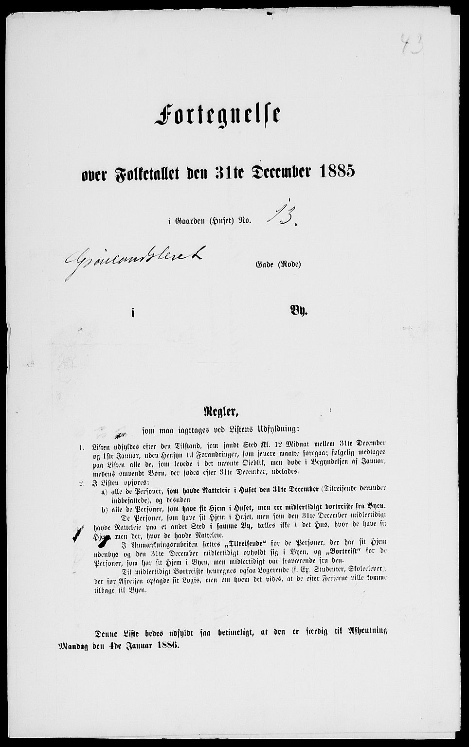 RA, 1885 census for 0301 Kristiania, 1885, p. 6821