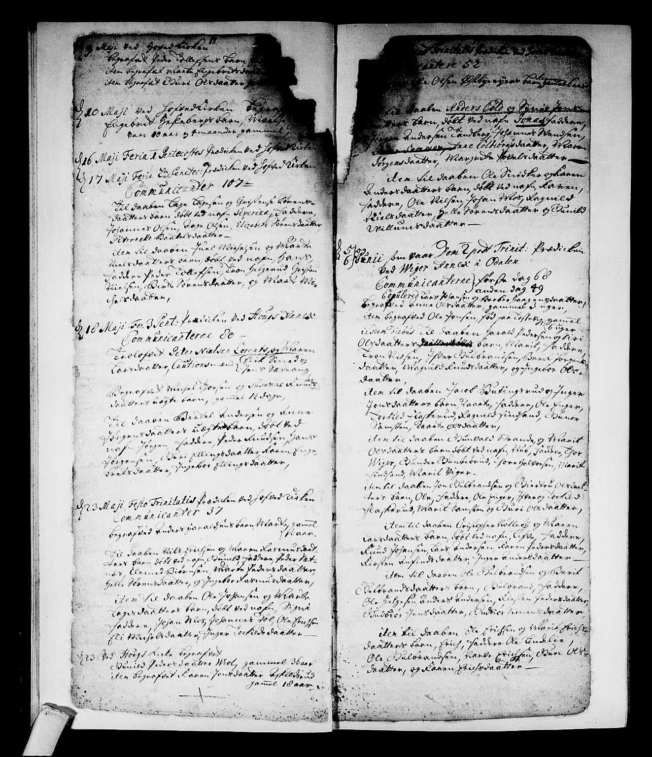 Norderhov kirkebøker, SAKO/A-237/F/Fa/L0002a: Parish register (official) no. 2A, 1716-1725, p. 18-19