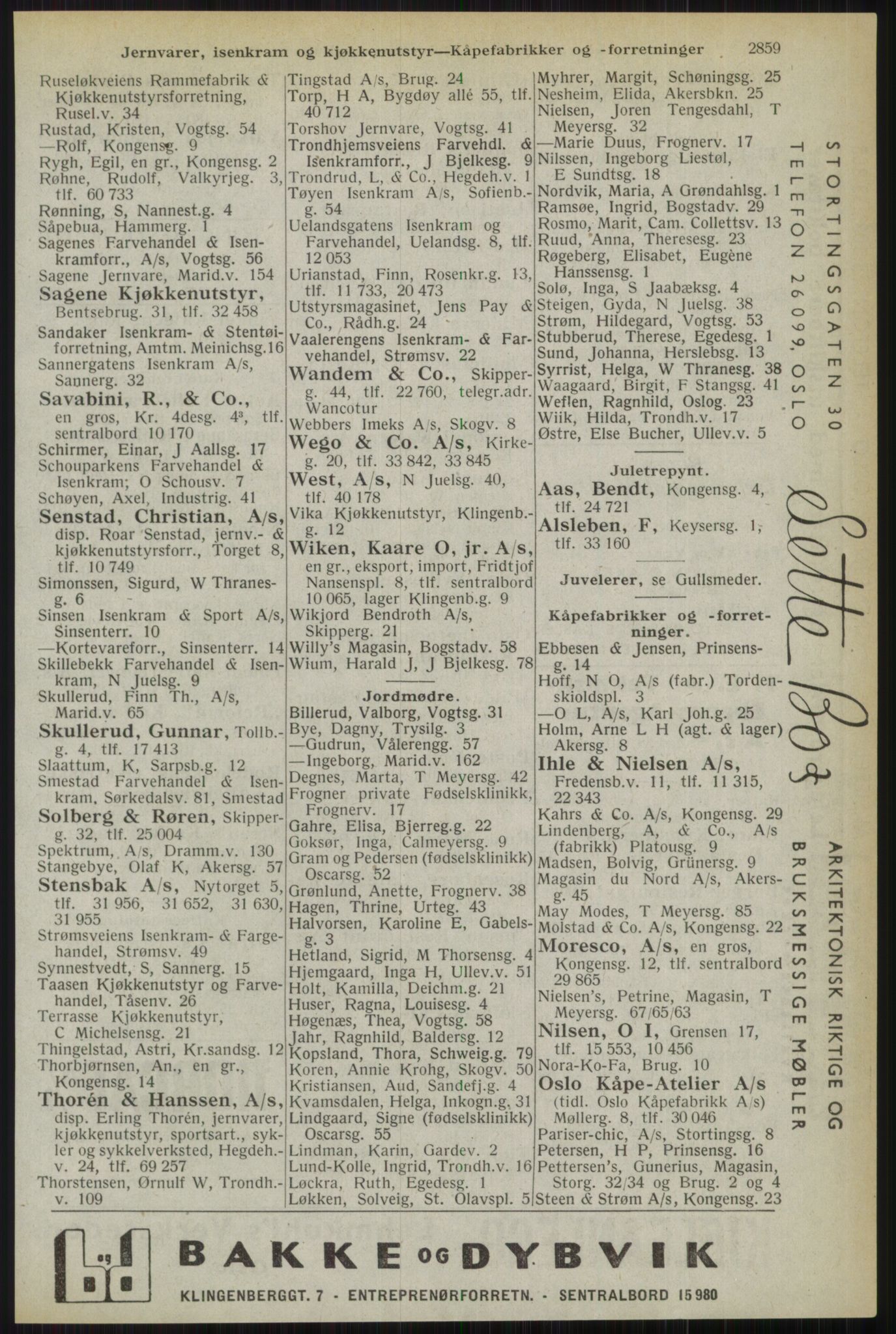 Kristiania/Oslo adressebok, PUBL/-, 1944, p. 2859