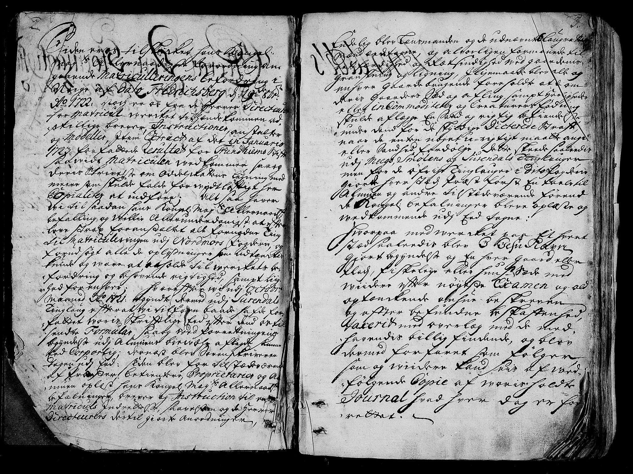 Rentekammeret inntil 1814, Realistisk ordnet avdeling, RA/EA-4070/N/Nb/Nbf/L0154: Nordmøre eksaminasjonsprotokoll, 1721-1723, p. 2