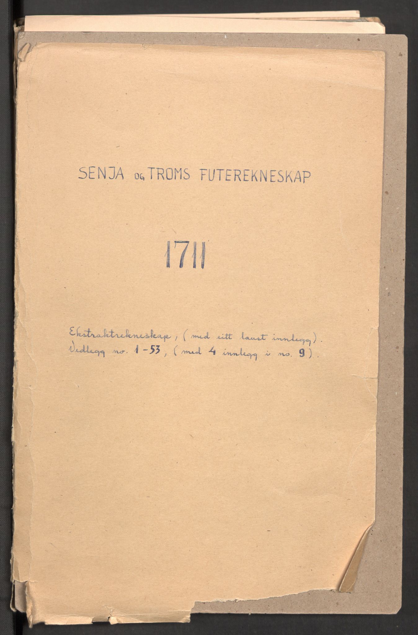 Rentekammeret inntil 1814, Reviderte regnskaper, Fogderegnskap, RA/EA-4092/R68/L4758: Fogderegnskap Senja og Troms, 1711-1712, p. 2