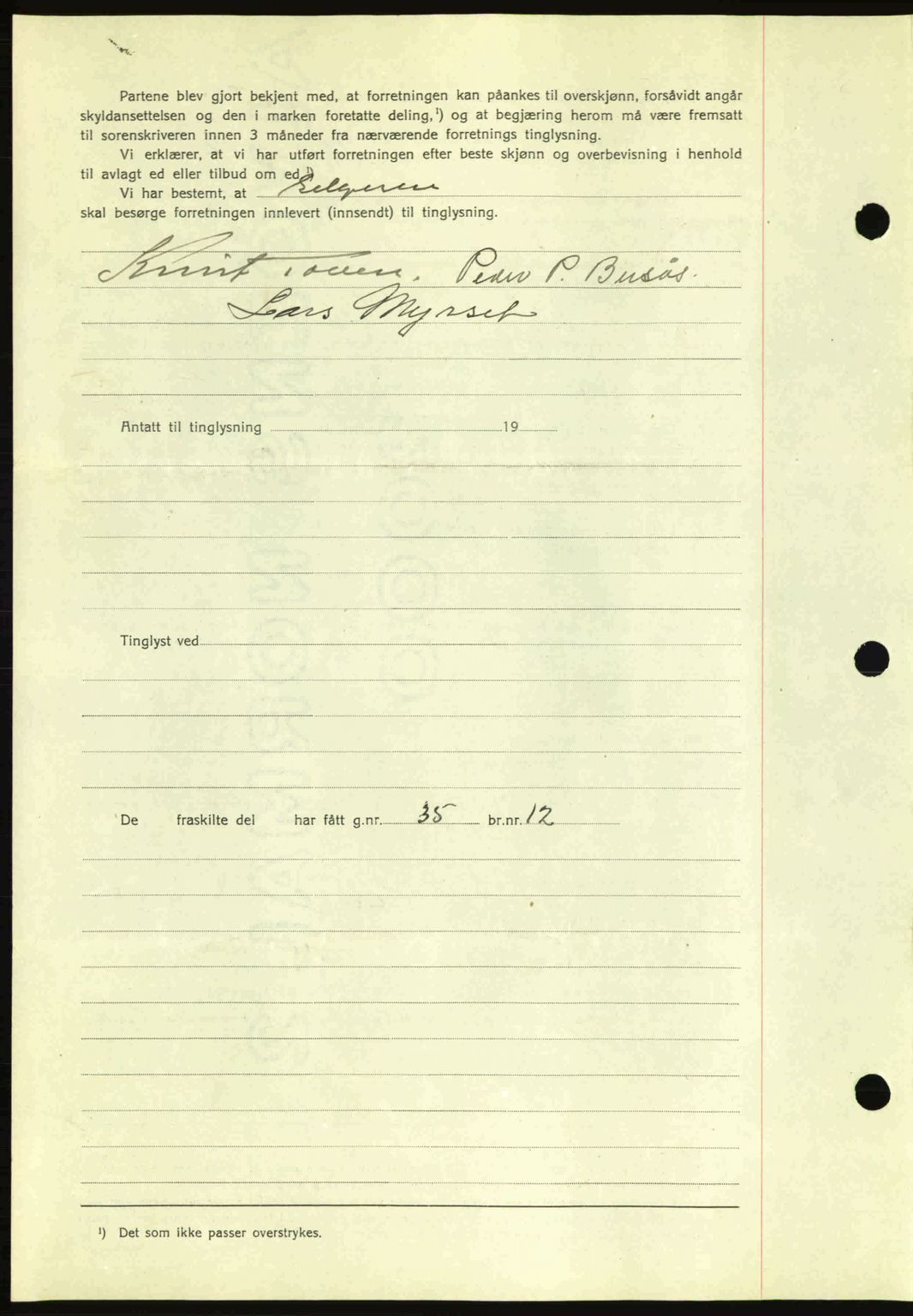 Romsdal sorenskriveri, AV/SAT-A-4149/1/2/2C: Mortgage book no. A11, 1941-1942, Diary no: : 2470/1941