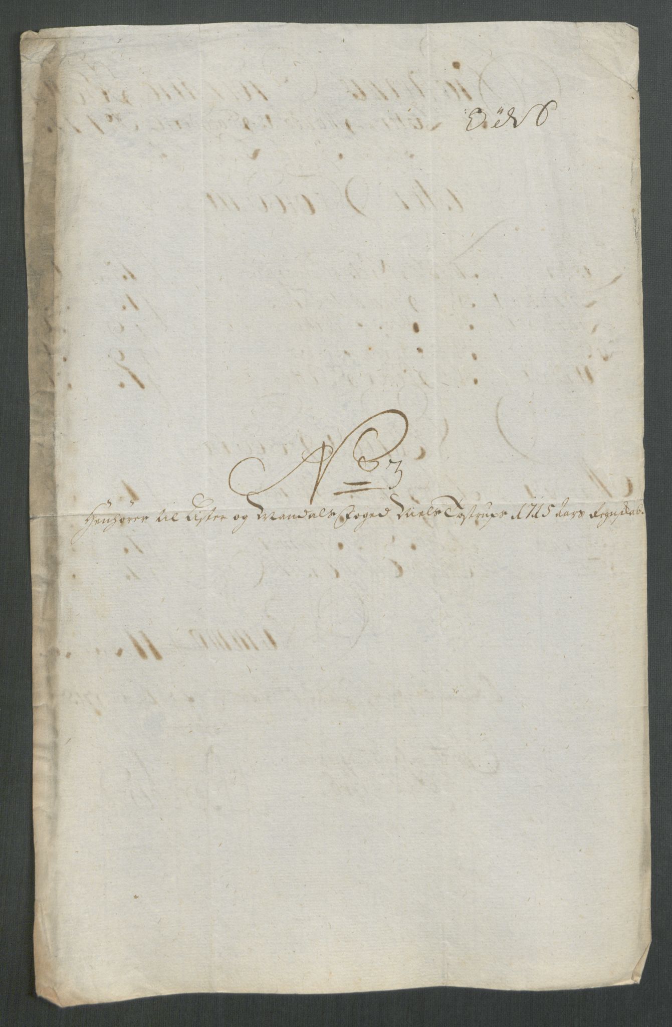 Rentekammeret inntil 1814, Reviderte regnskaper, Fogderegnskap, AV/RA-EA-4092/R43/L2559: Fogderegnskap Lista og Mandal, 1715, p. 42