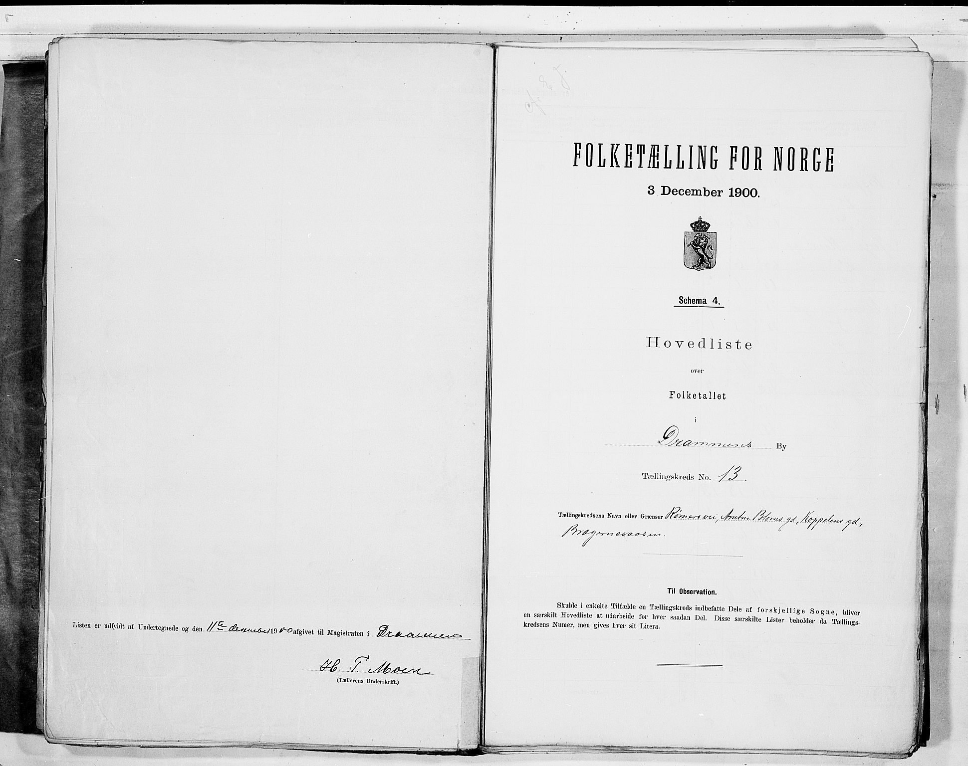 RA, 1900 census for Drammen, 1900, p. 31