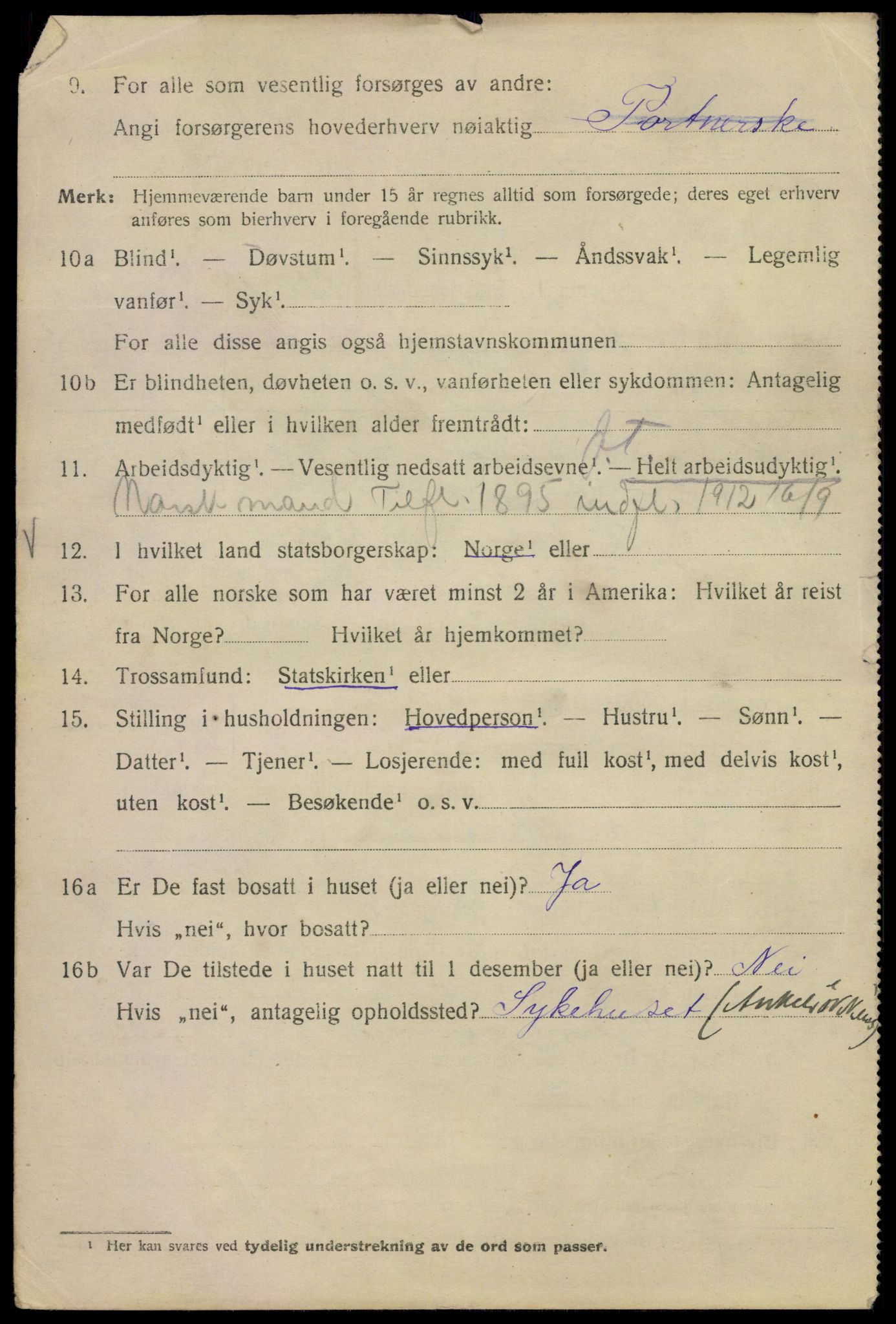 SAO, 1920 census for Kristiania, 1920, p. 651586