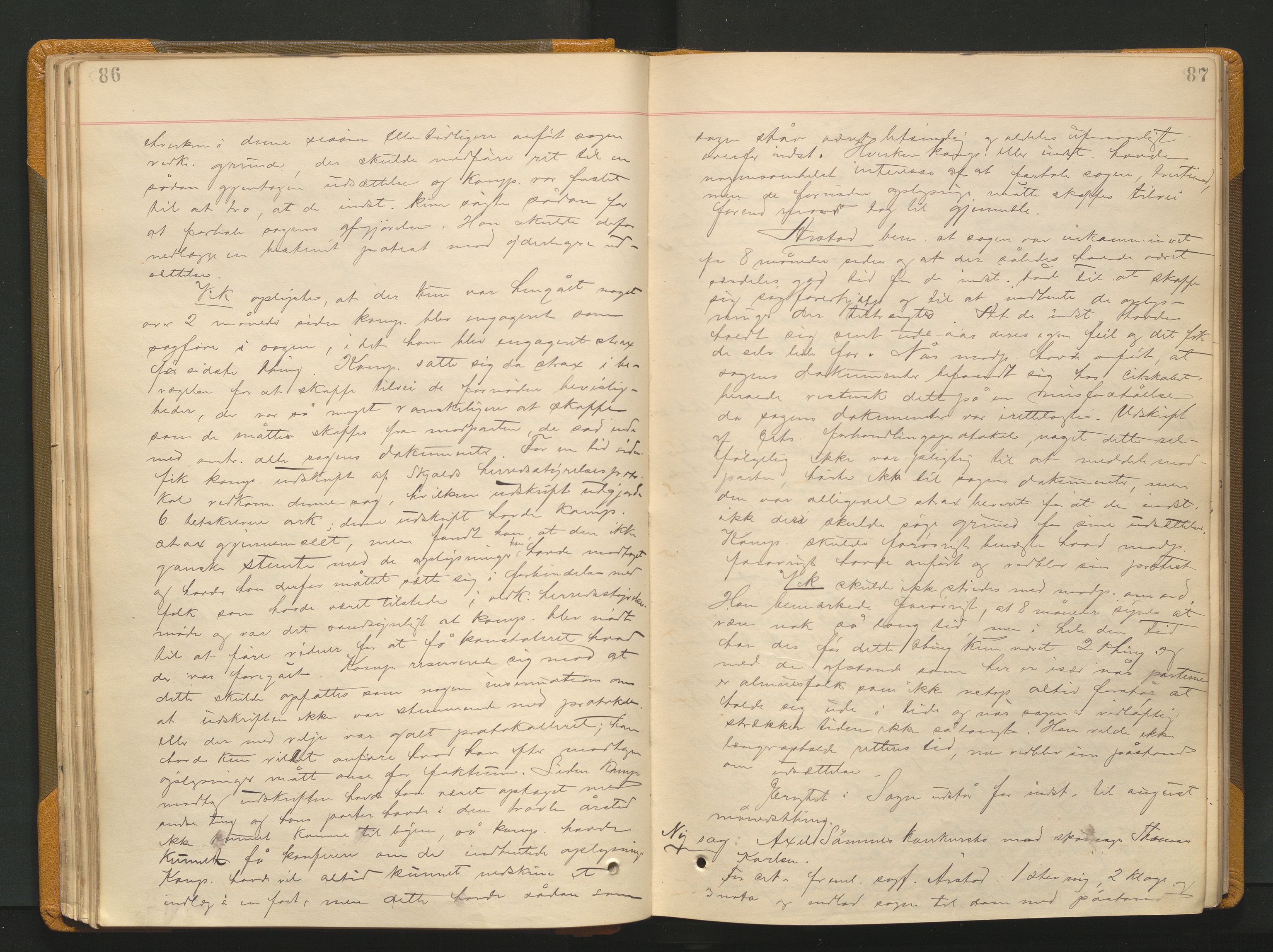 Ryfylke tingrett, AV/SAST-A-100055/001/I/IB/IB0/L0015: Tingbok, Ryfylke, 1889-1891, p. 86-87