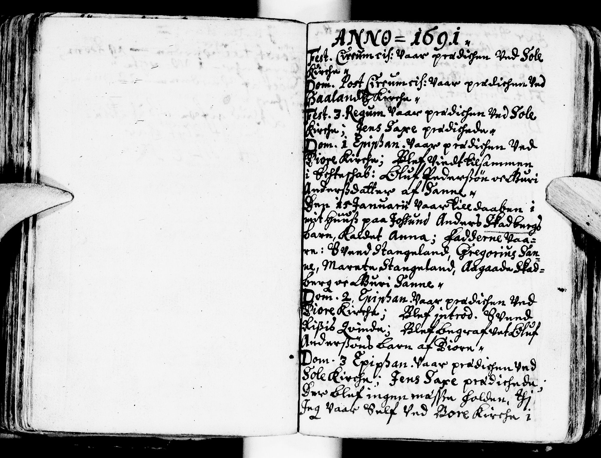 Håland sokneprestkontor, SAST/A-101802/001/30BA/L0001: Parish register (official) no. A 1, 1671-1722